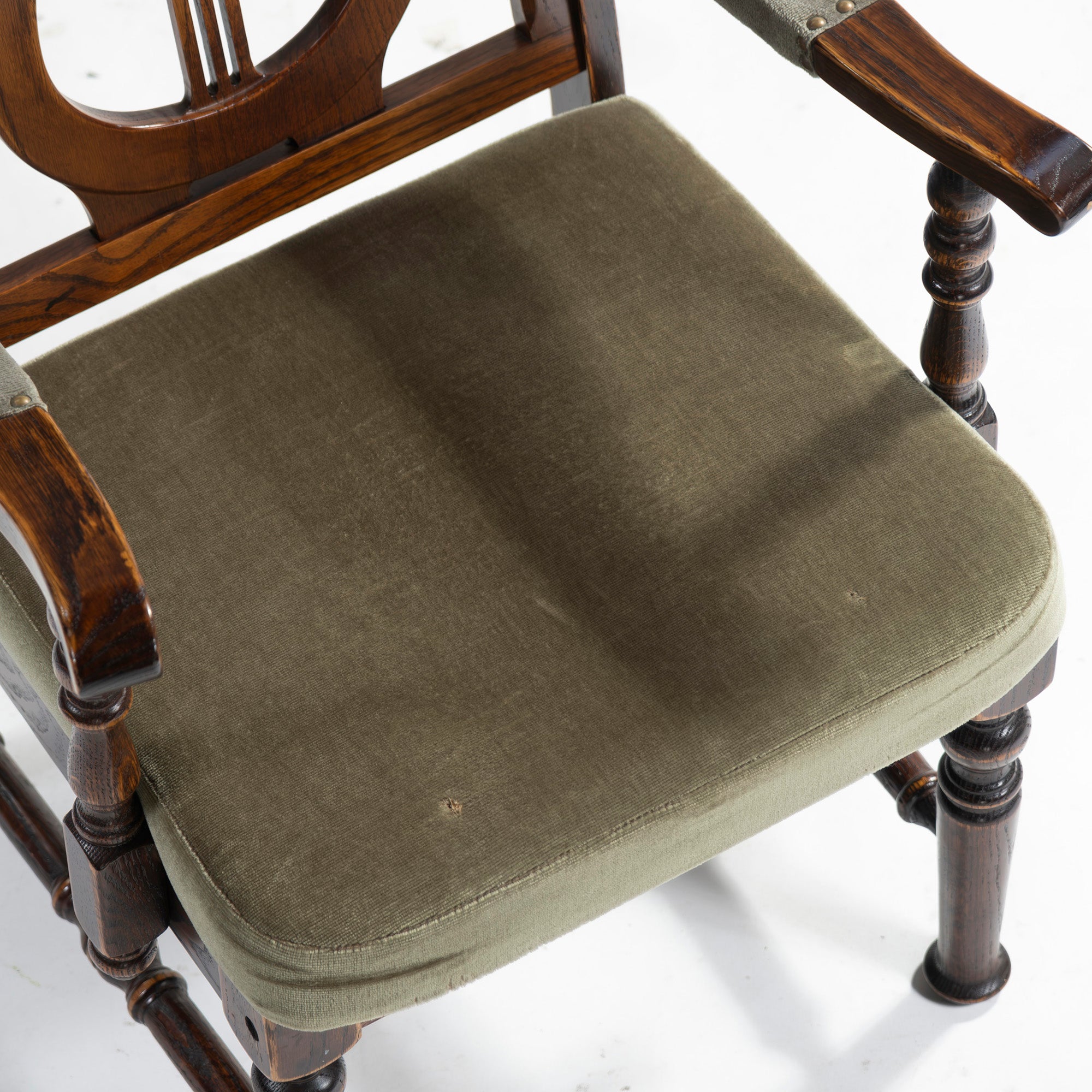 5-piece dining set, British country style, oak wood, armchair, dining chair, dining table, antique style, Mitsukoshi