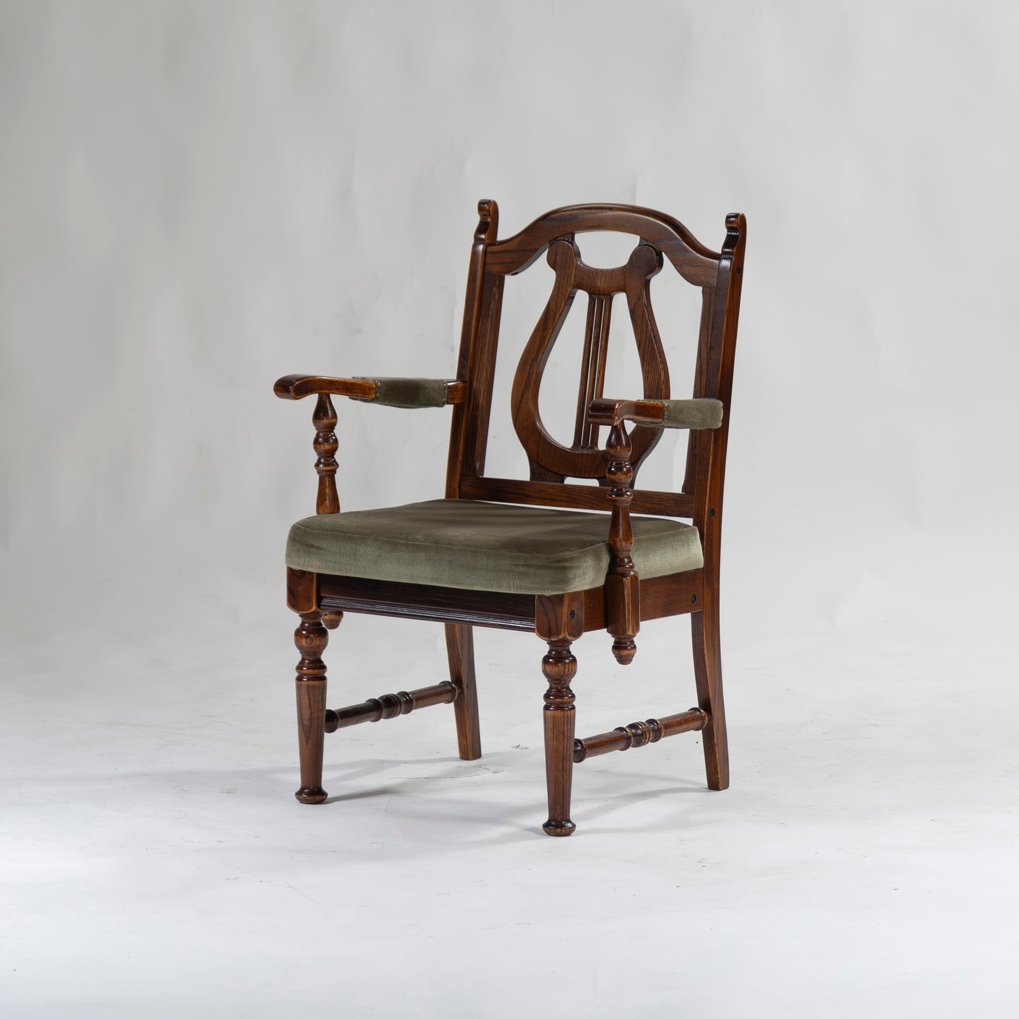 5-piece dining set, British country style, oak wood, armchair, dining chair, dining table, antique style, Mitsukoshi