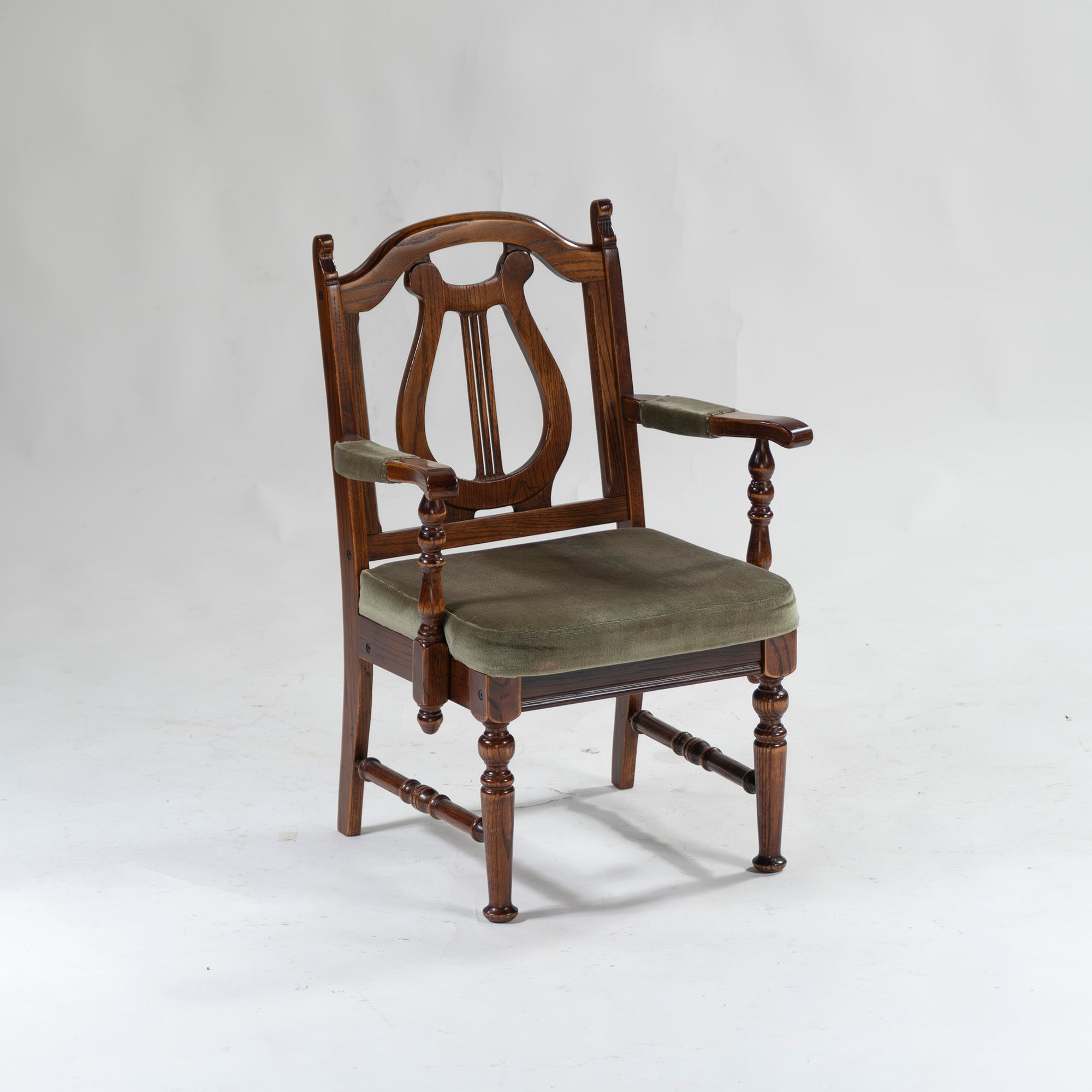 5-piece dining set, British country style, oak wood, armchair, dining chair, dining table, antique style, Mitsukoshi