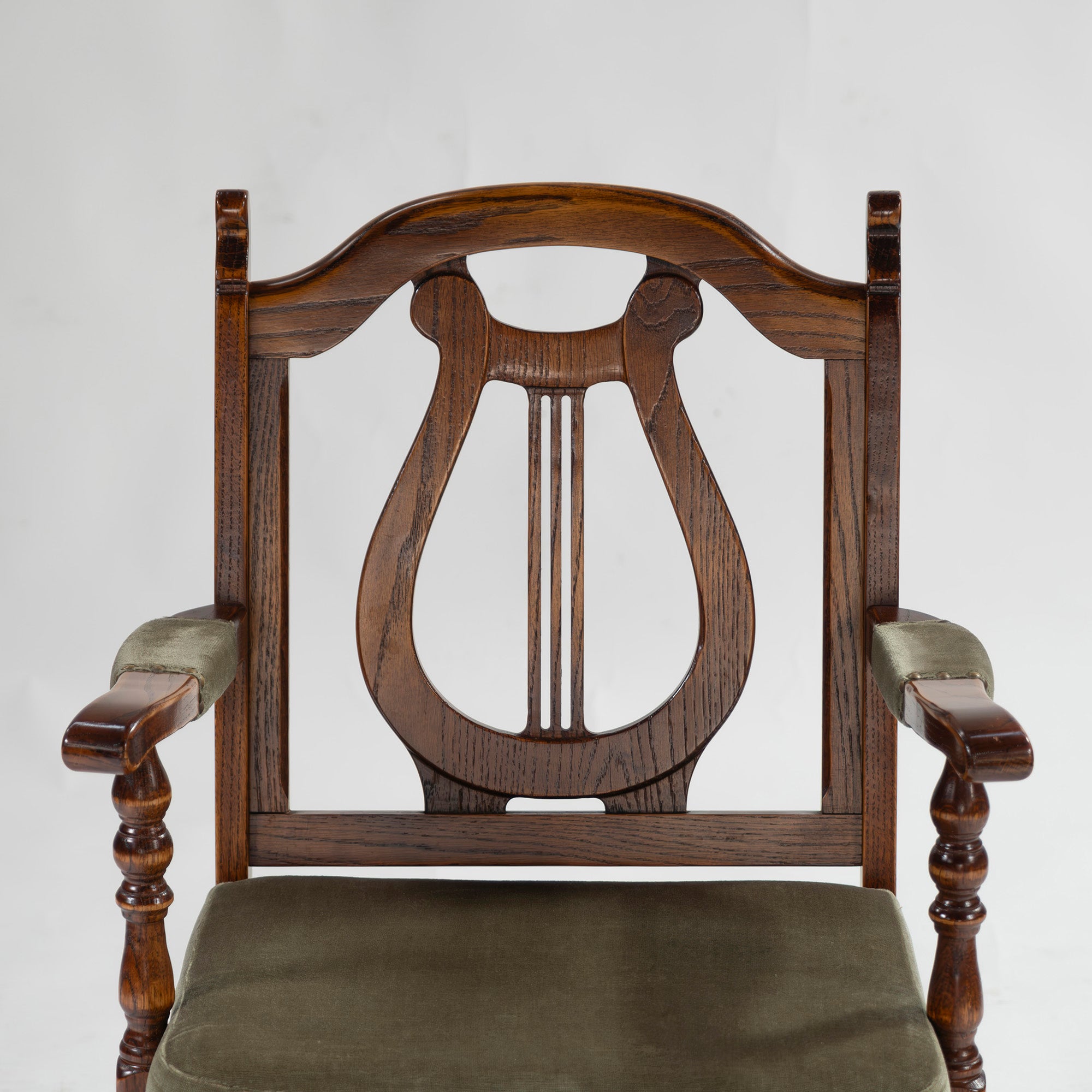 5-piece dining set, British country style, oak wood, armchair, dining chair, dining table, antique style, Mitsukoshi