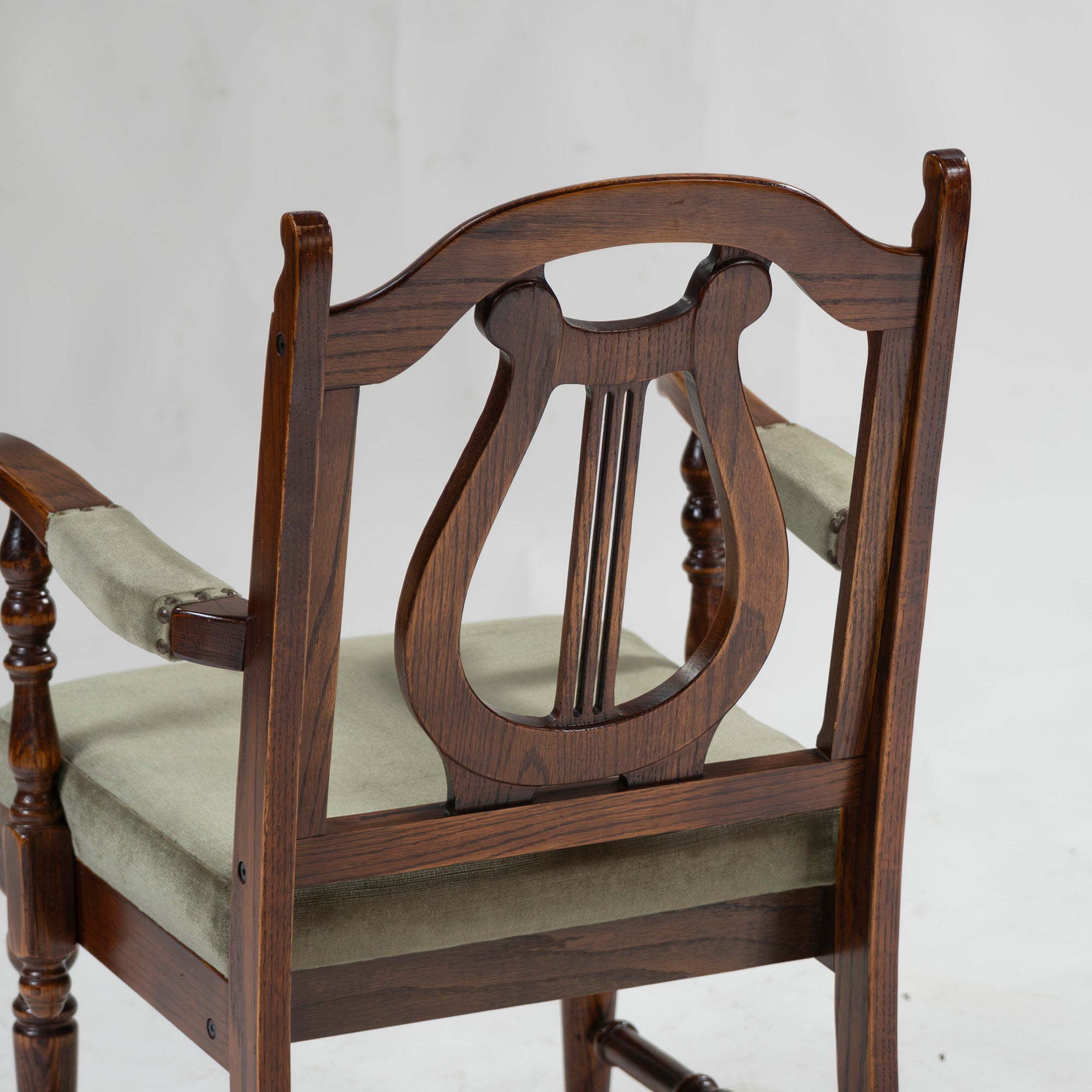 5-piece dining set, British country style, oak wood, armchair, dining chair, dining table, antique style, Mitsukoshi