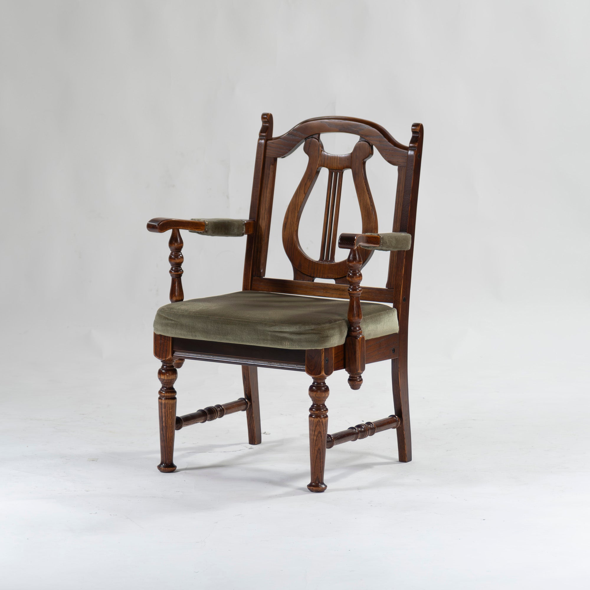 5-piece dining set, British country style, oak wood, armchair, dining chair, dining table, antique style, Mitsukoshi