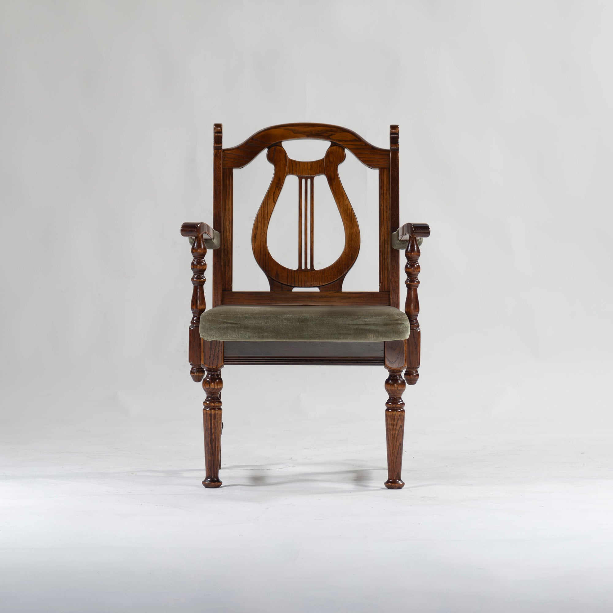 5-piece dining set, British country style, oak wood, armchair, dining chair, dining table, antique style, Mitsukoshi