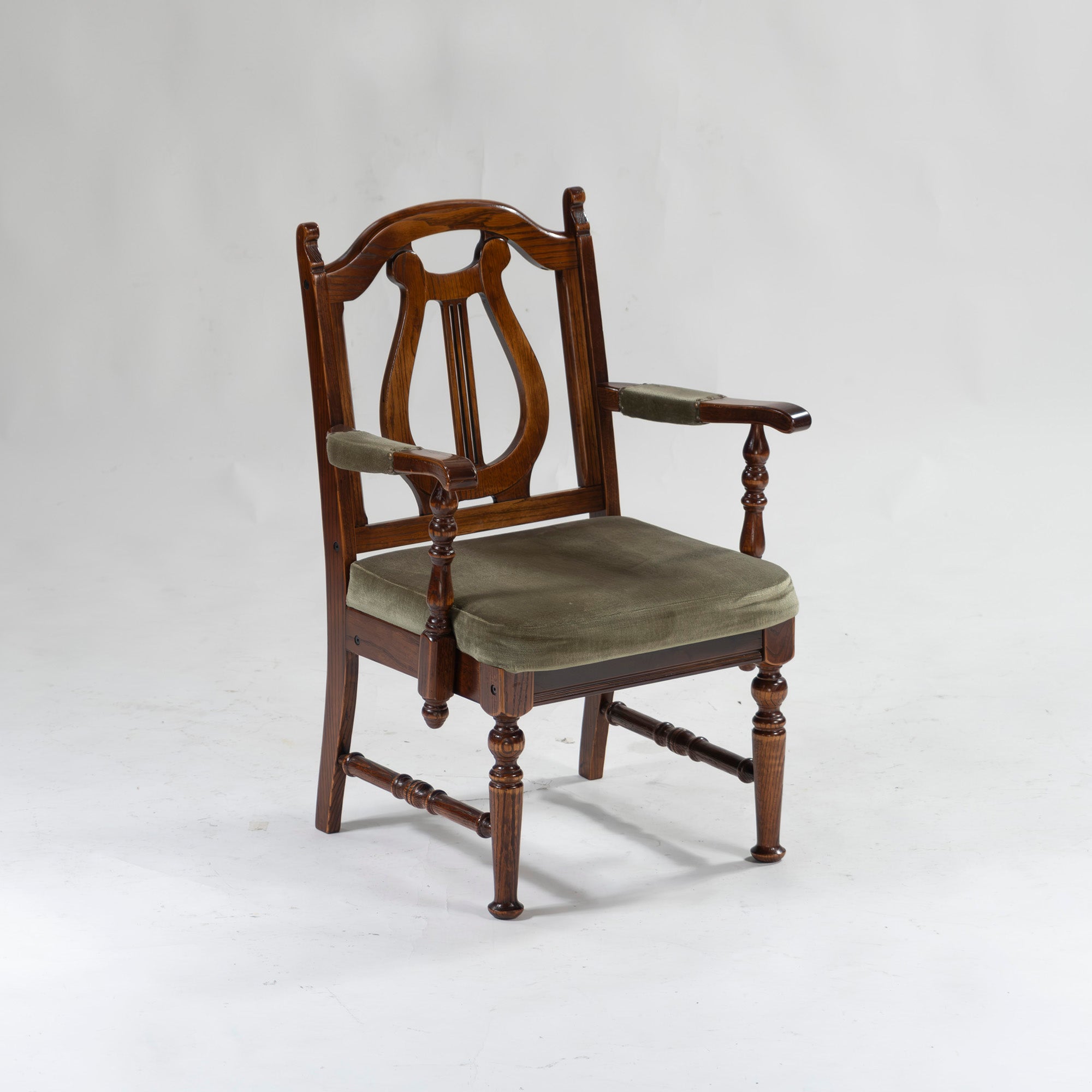 5-piece dining set, British country style, oak wood, armchair, dining chair, dining table, antique style, Mitsukoshi