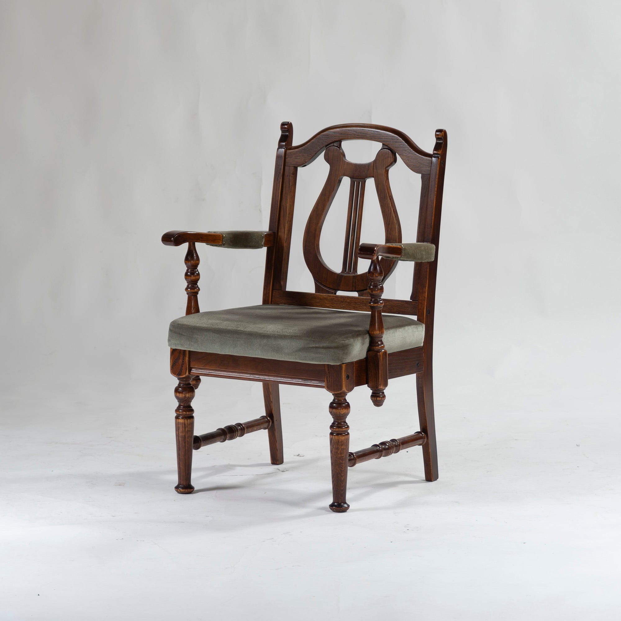 5-piece dining set, British country style, oak wood, armchair, dining chair, dining table, antique style, Mitsukoshi