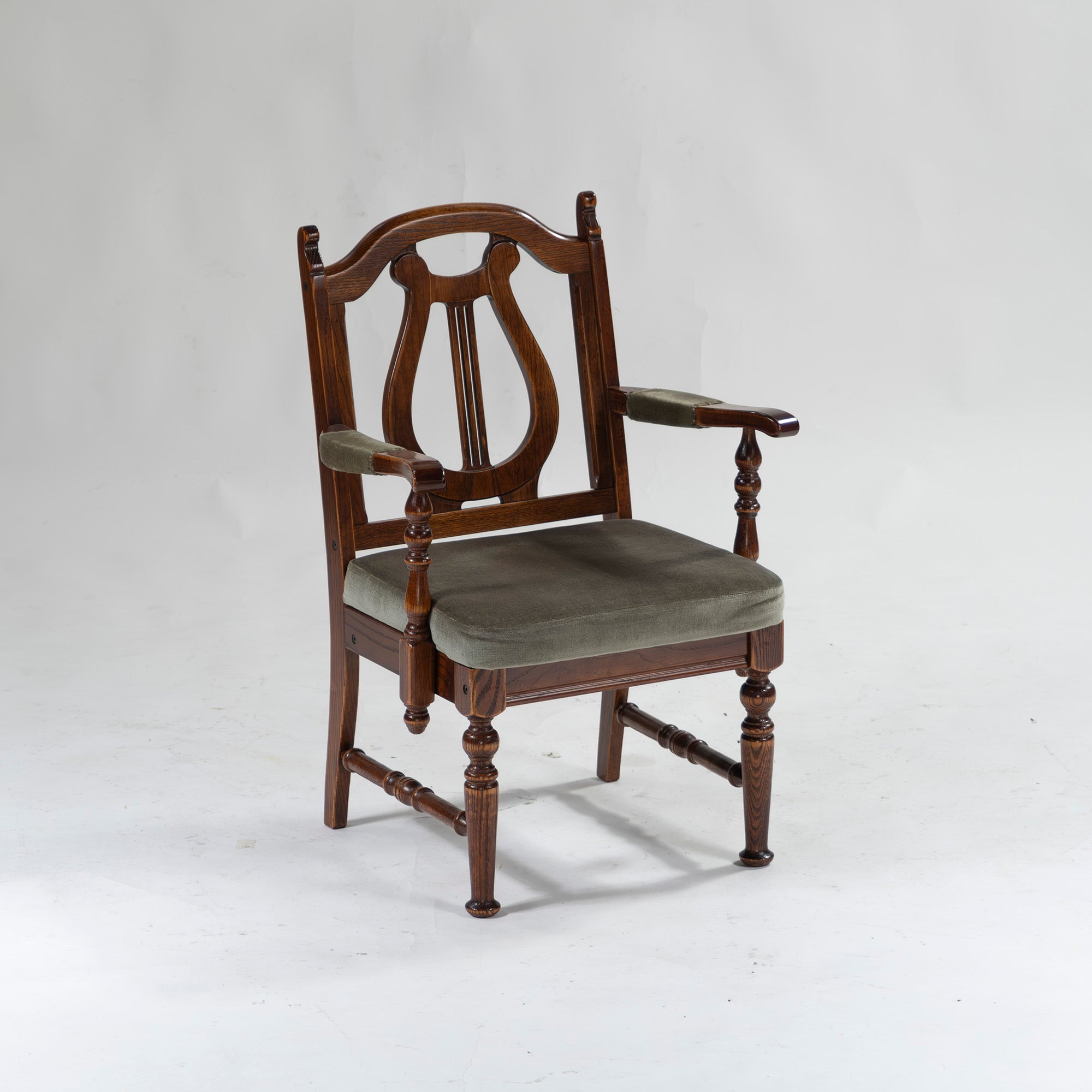5-piece dining set, British country style, oak wood, armchair, dining chair, dining table, antique style, Mitsukoshi