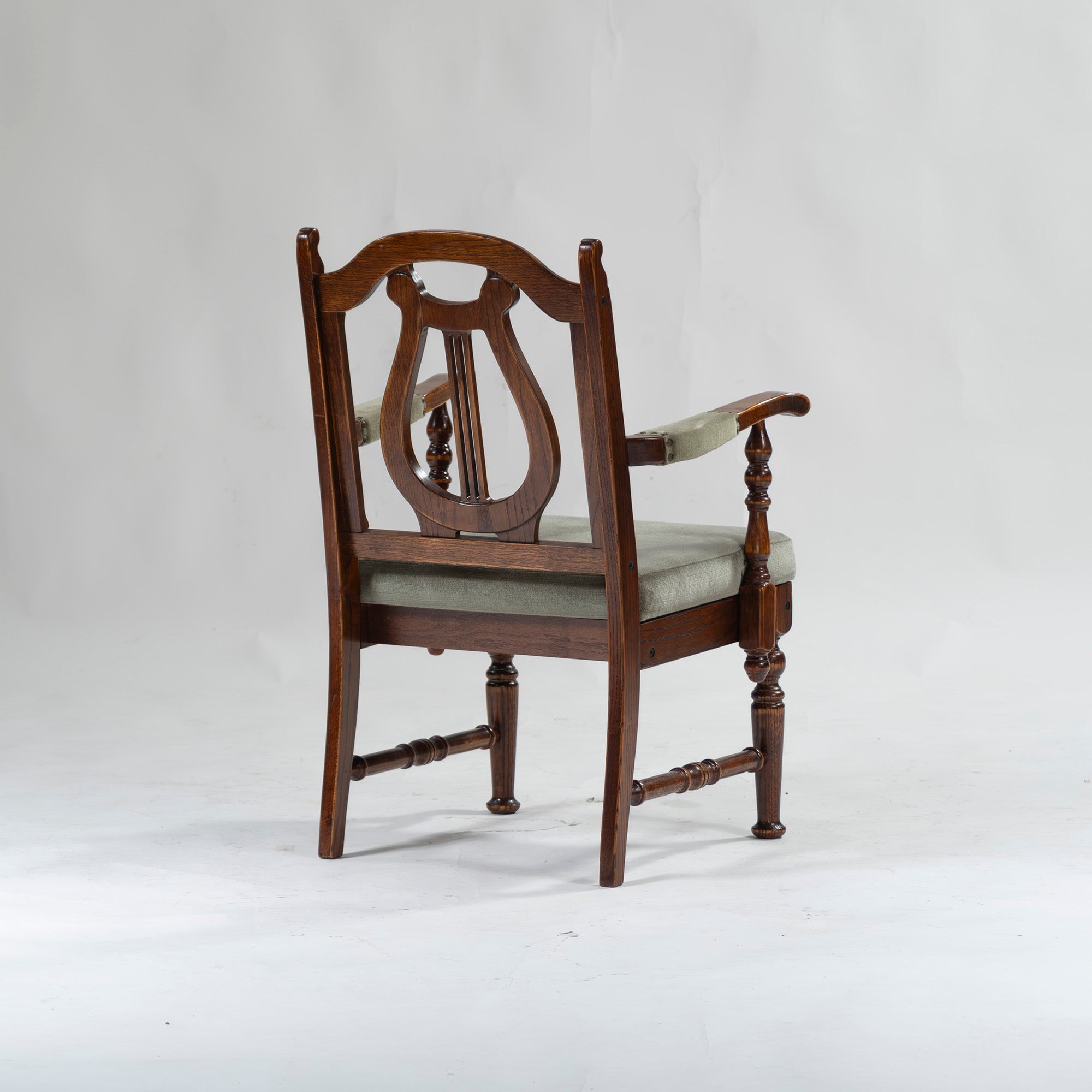 5-piece dining set, British country style, oak wood, armchair, dining chair, dining table, antique style, Mitsukoshi