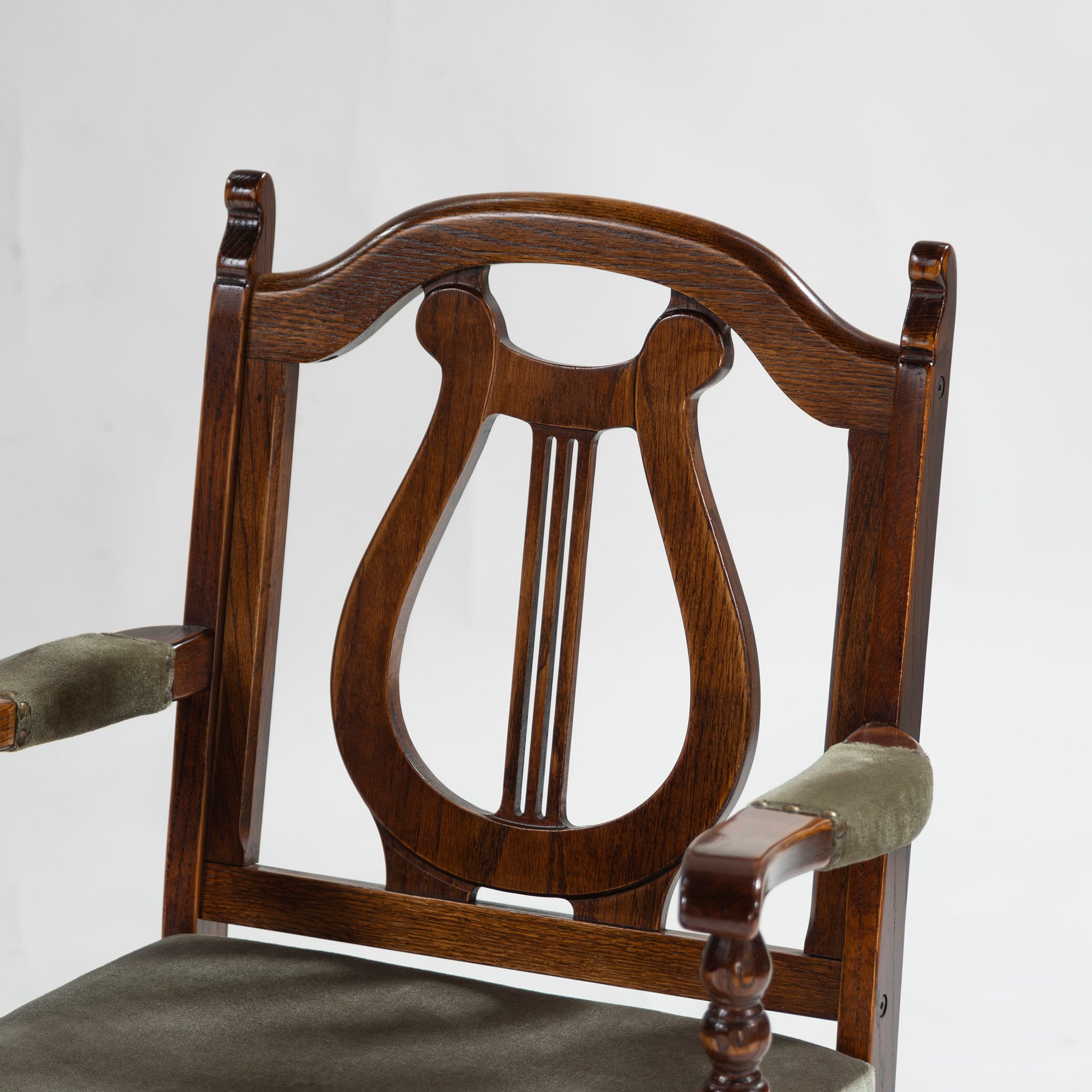 5-piece dining set, British country style, oak wood, armchair, dining chair, dining table, antique style, Mitsukoshi