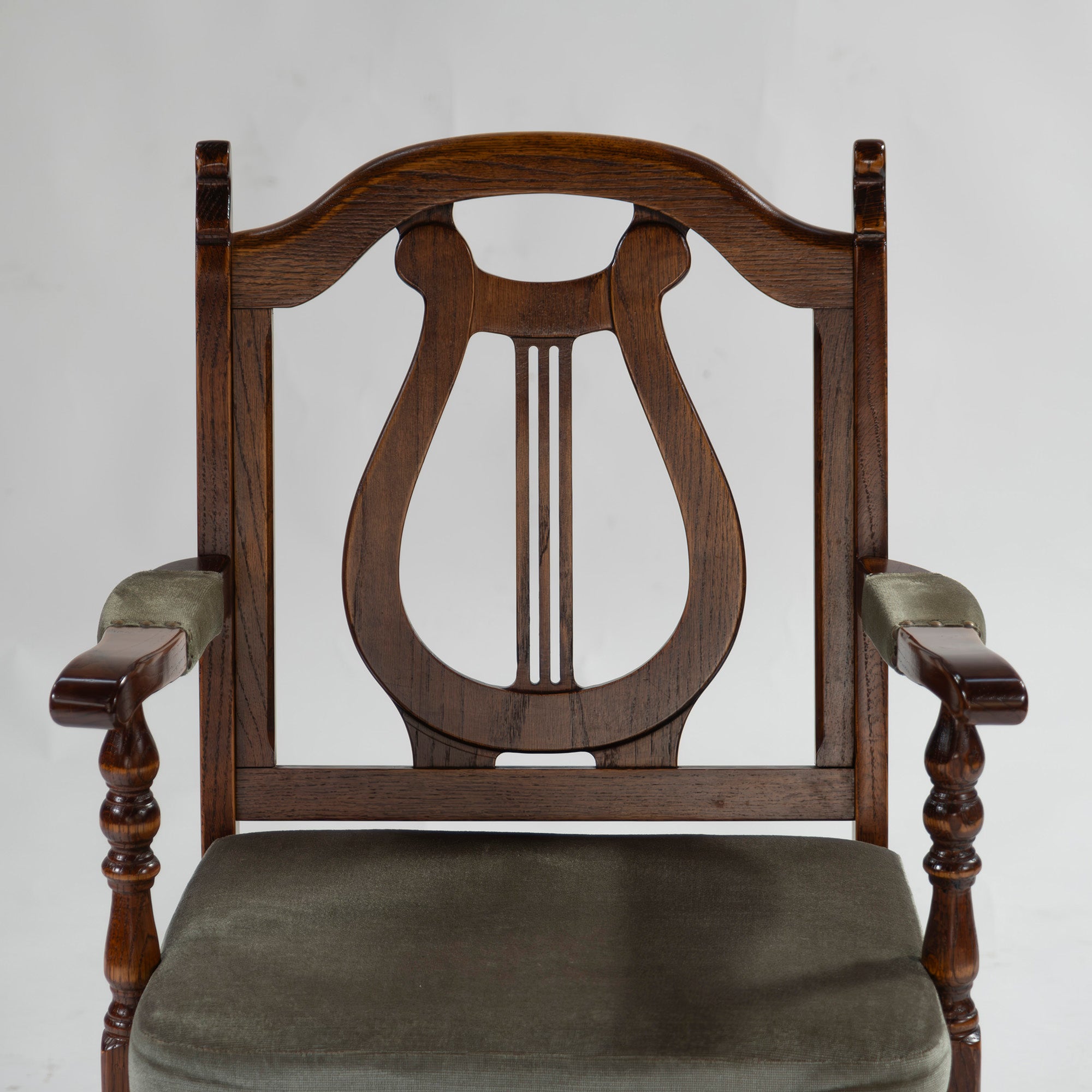 5-piece dining set, British country style, oak wood, armchair, dining chair, dining table, antique style, Mitsukoshi