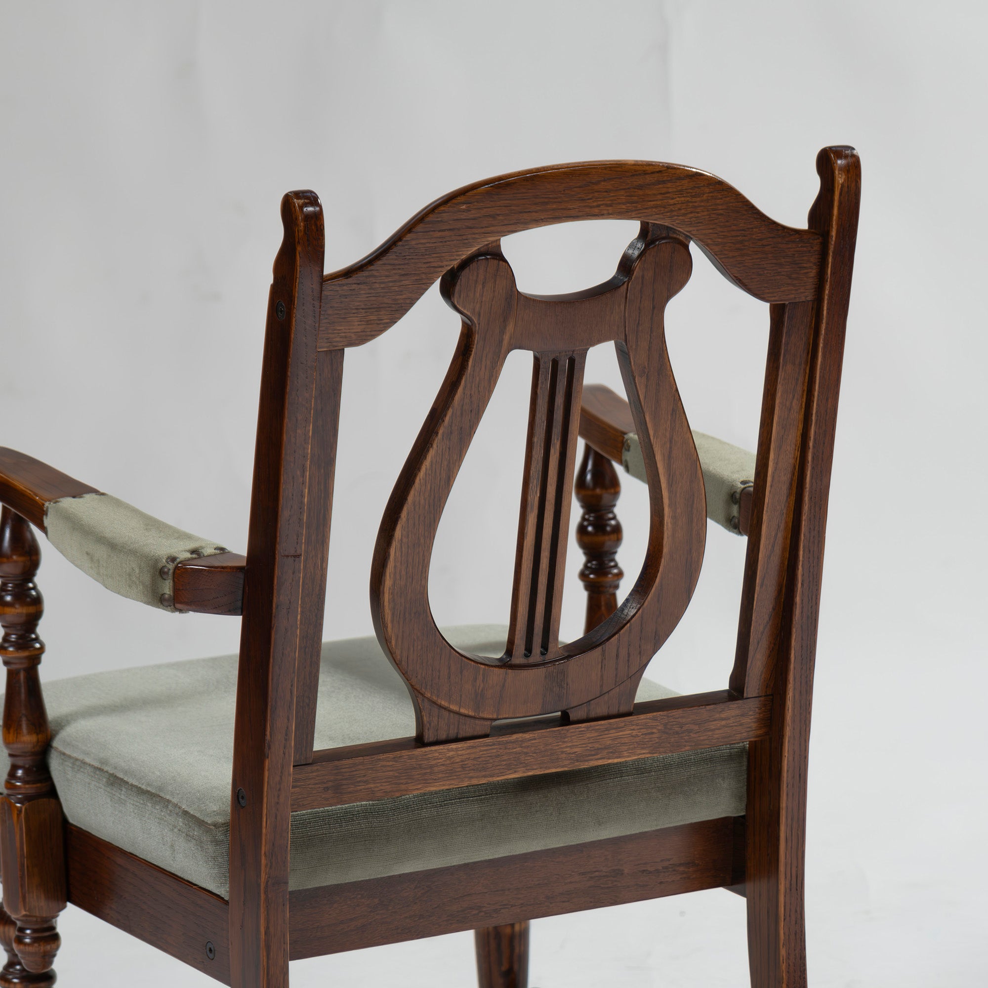 5-piece dining set, British country style, oak wood, armchair, dining chair, dining table, antique style, Mitsukoshi