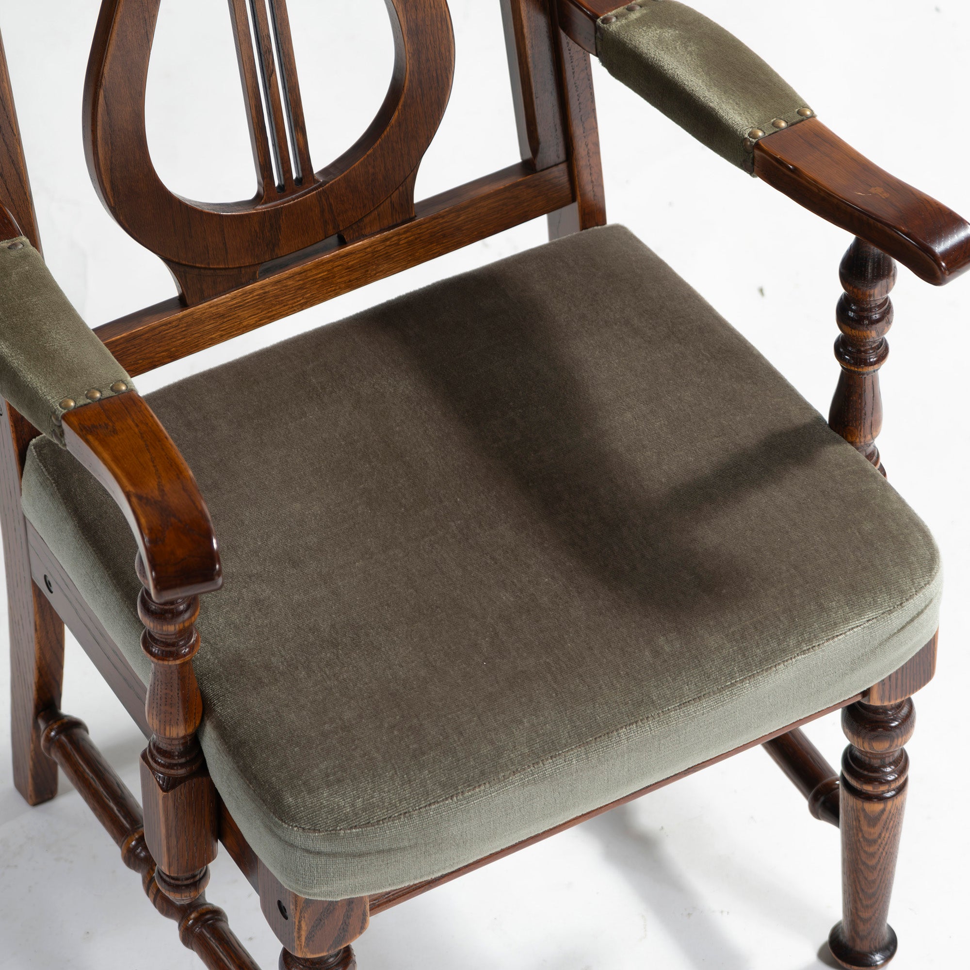 5-piece dining set, British country style, oak wood, armchair, dining chair, dining table, antique style, Mitsukoshi