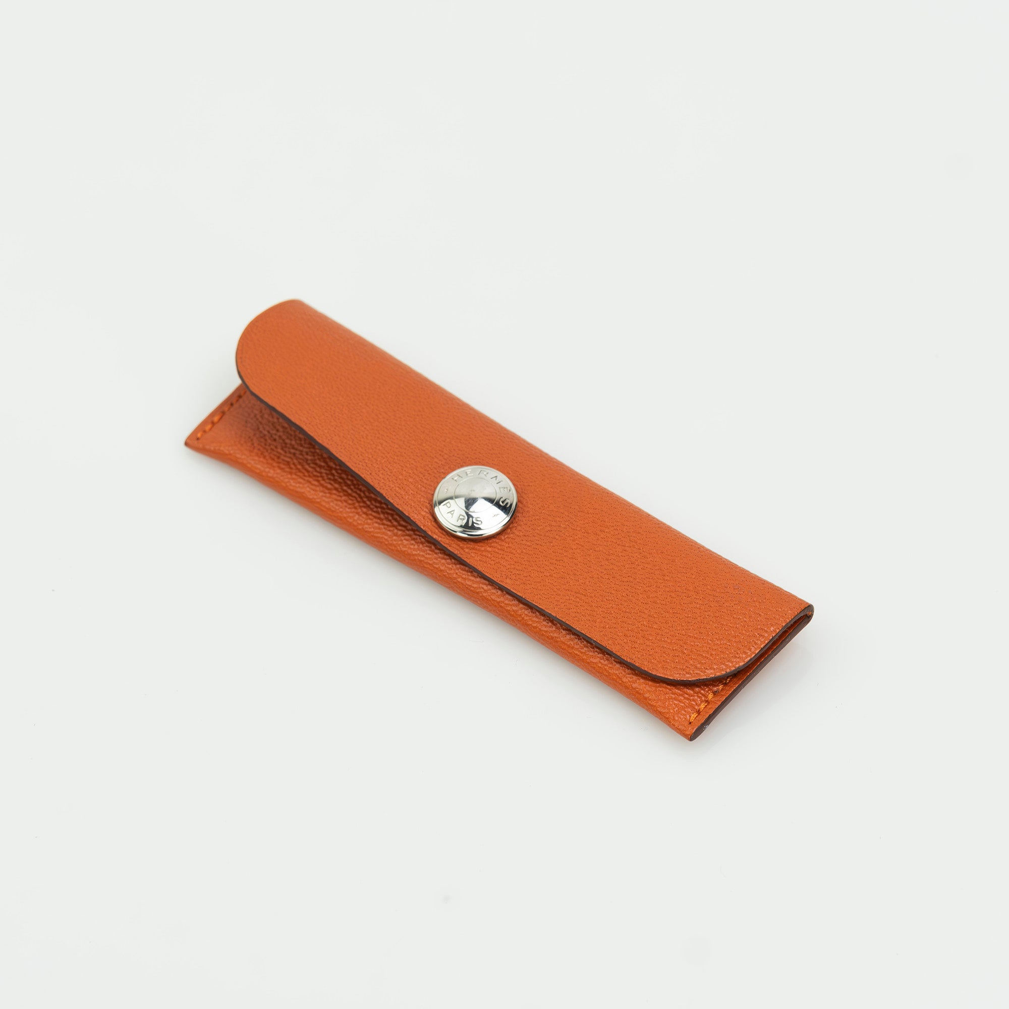 Hermes HERMES Etuipegne Buffalo Horn Comb Cushvel Case Orange