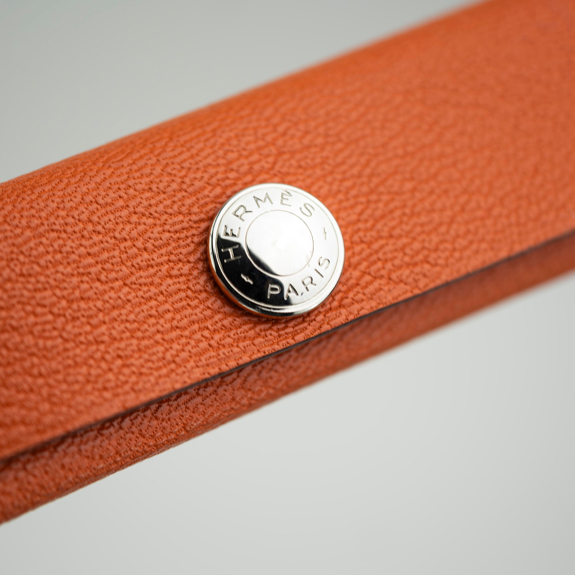 Hermes HERMES Etuipegne Buffalo Horn Comb Cushvel Case Orange