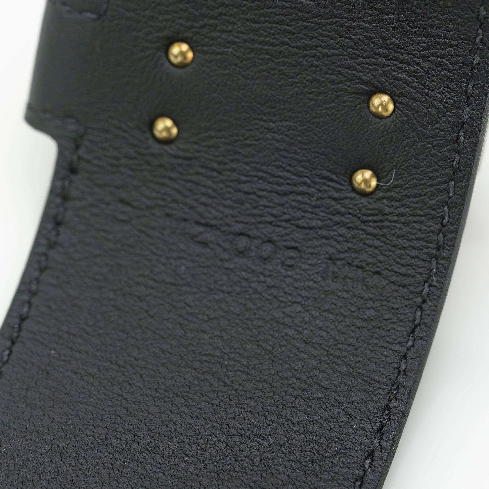 Hermès Kelly Twist GM Leather Bracelet, Black and Gold, B Stamp, 2023