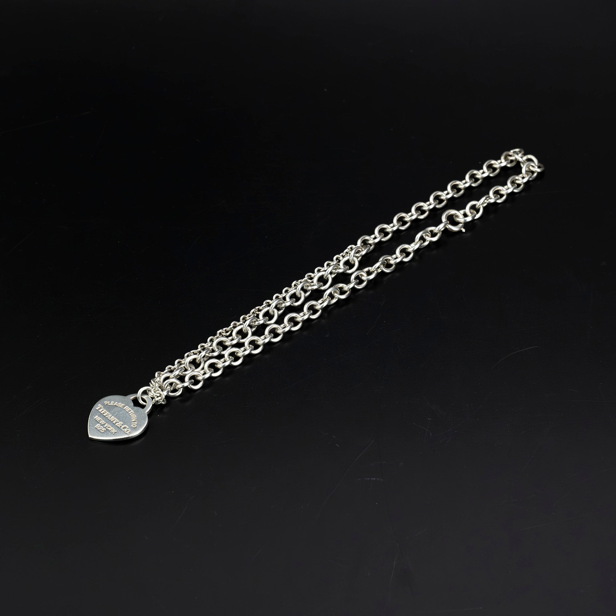 Tiffany & Co. Return to Tiffany Heart Tag Choker Necklace, Silver 925, 53.5g