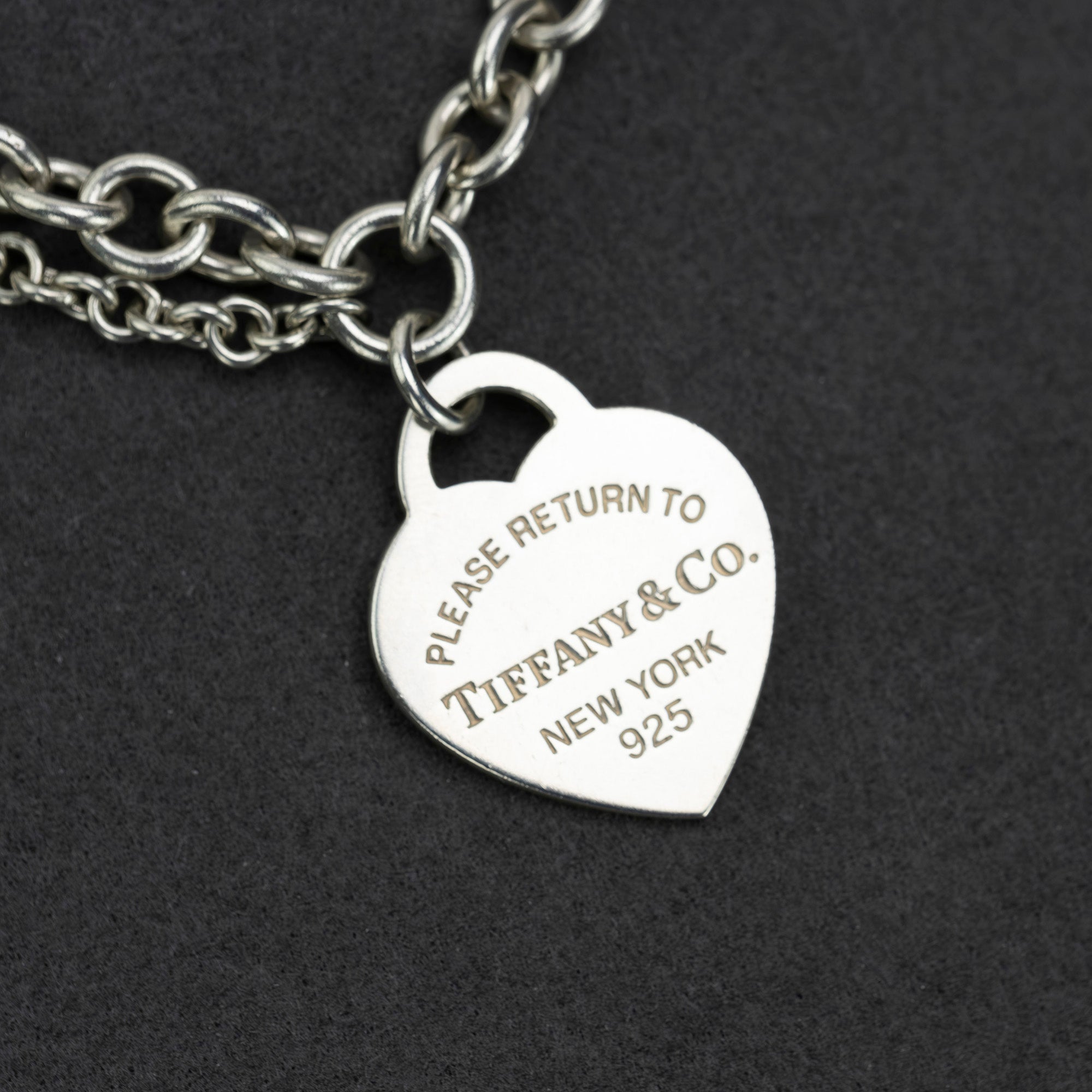 Tiffany & Co. Return to Tiffany Heart Tag Choker Necklace, Silver 925, 53.5g