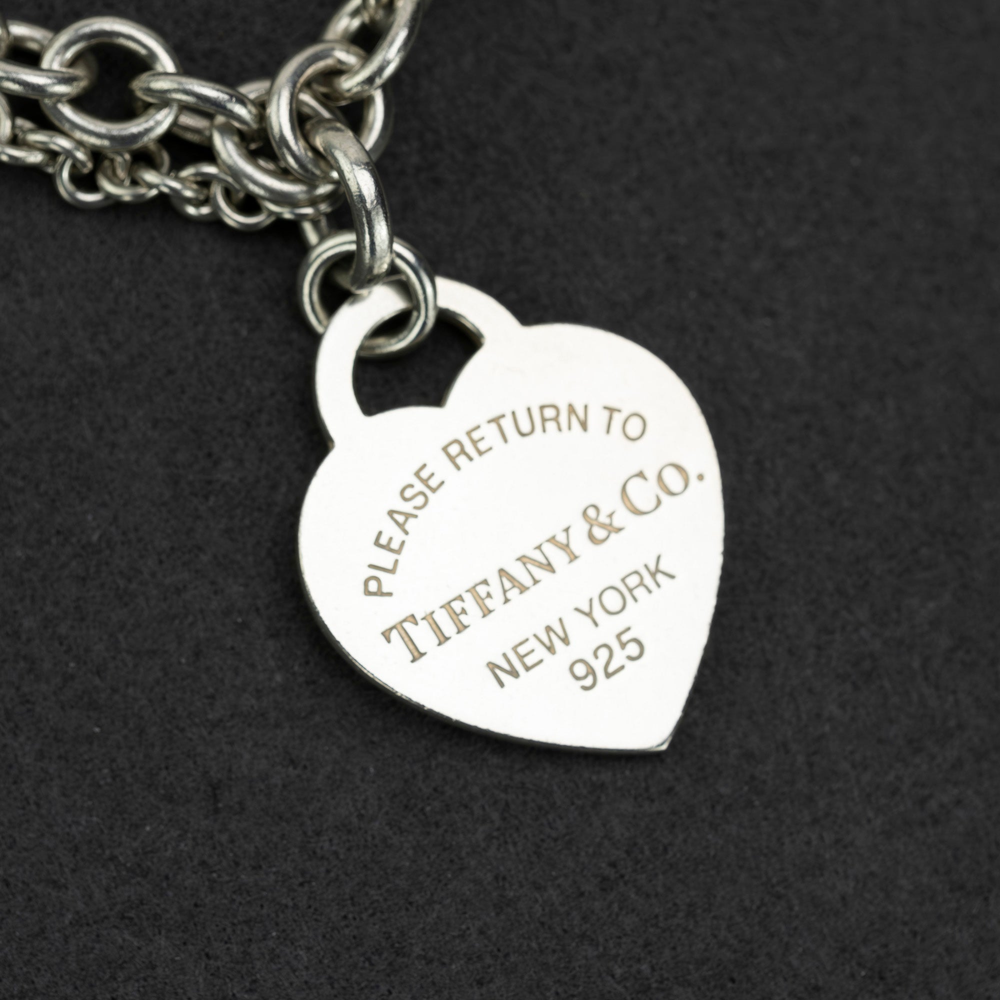 Tiffany & Co. Return to Tiffany Heart Tag Choker Necklace, Silver 925, 53.5g