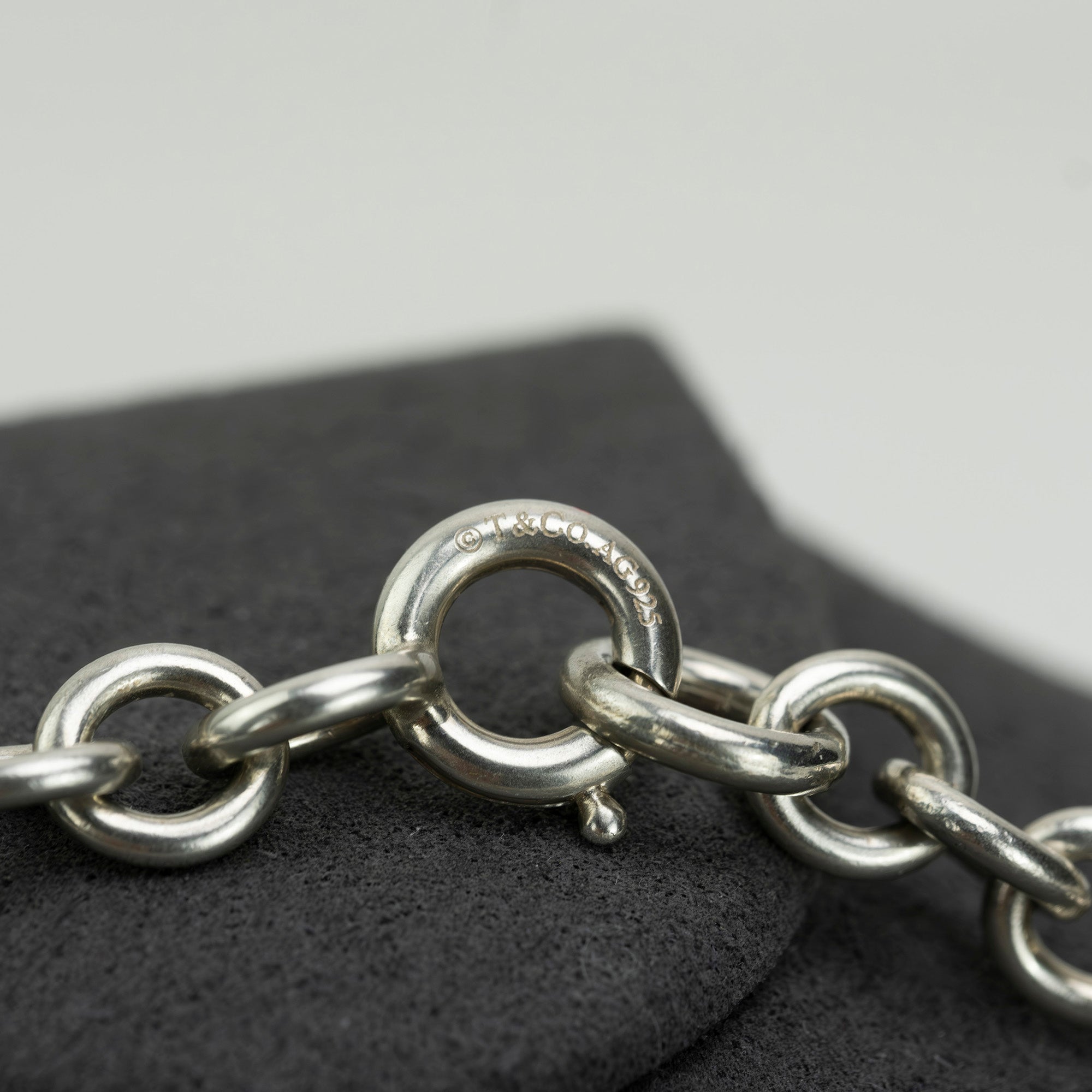 Tiffany & Co. Return to Tiffany Heart Tag Choker Necklace, Silver 925, 53.5g