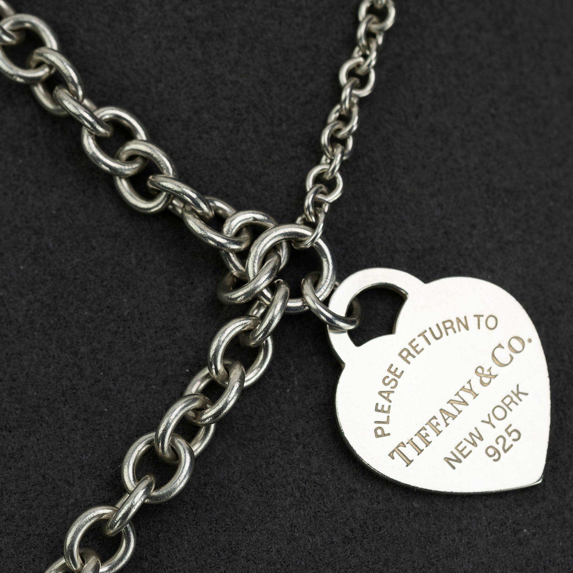 Tiffany & Co. Return to Tiffany Heart Tag Choker Necklace, Silver 925, 53.5g