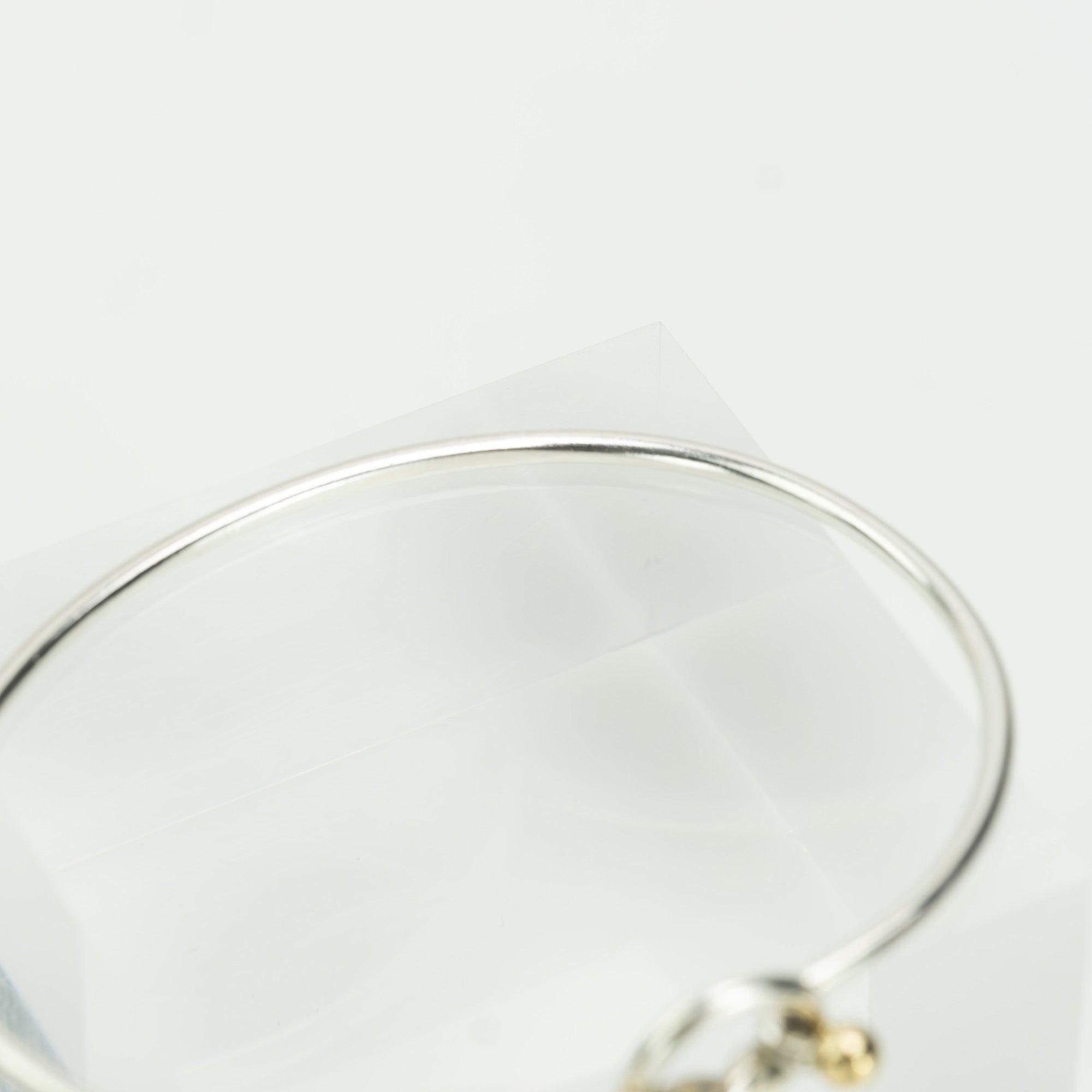 Tiffany & Co. Love Knot Bangle Bracelet Women's Accessory Silver 925 K18 7g