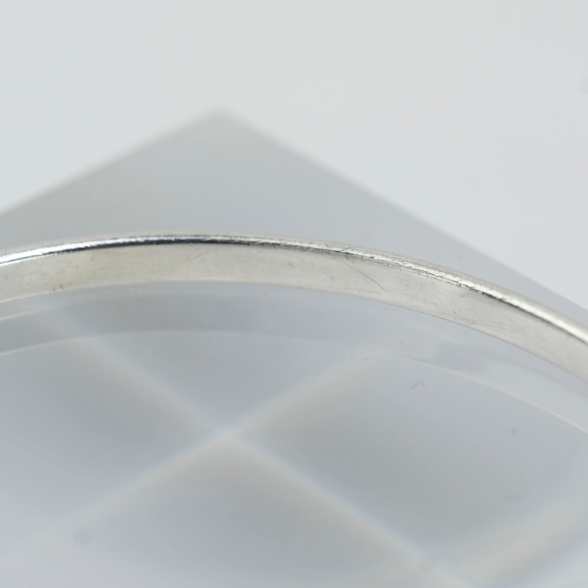 Tiffany & Co. Flat Wire Love Knot Bangle Bracelet Women's Accessory 925 Silver K18 9.48g (1)
