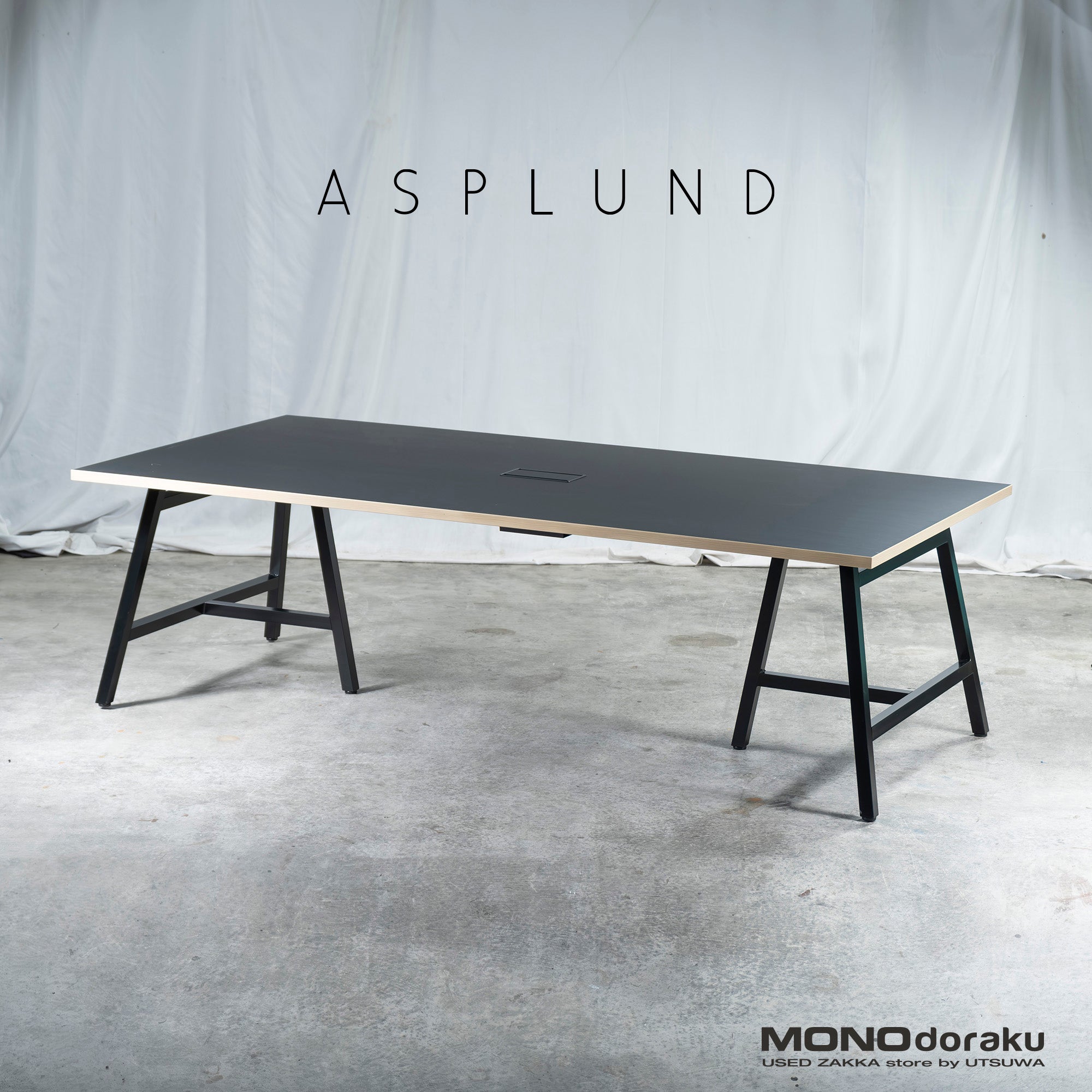 ASPLUND Office Desk Work Plus by ASPLUND FLEX-WIZ FREE ADDRESS DESK Steel legs Melamine top Office furniture Work desk
