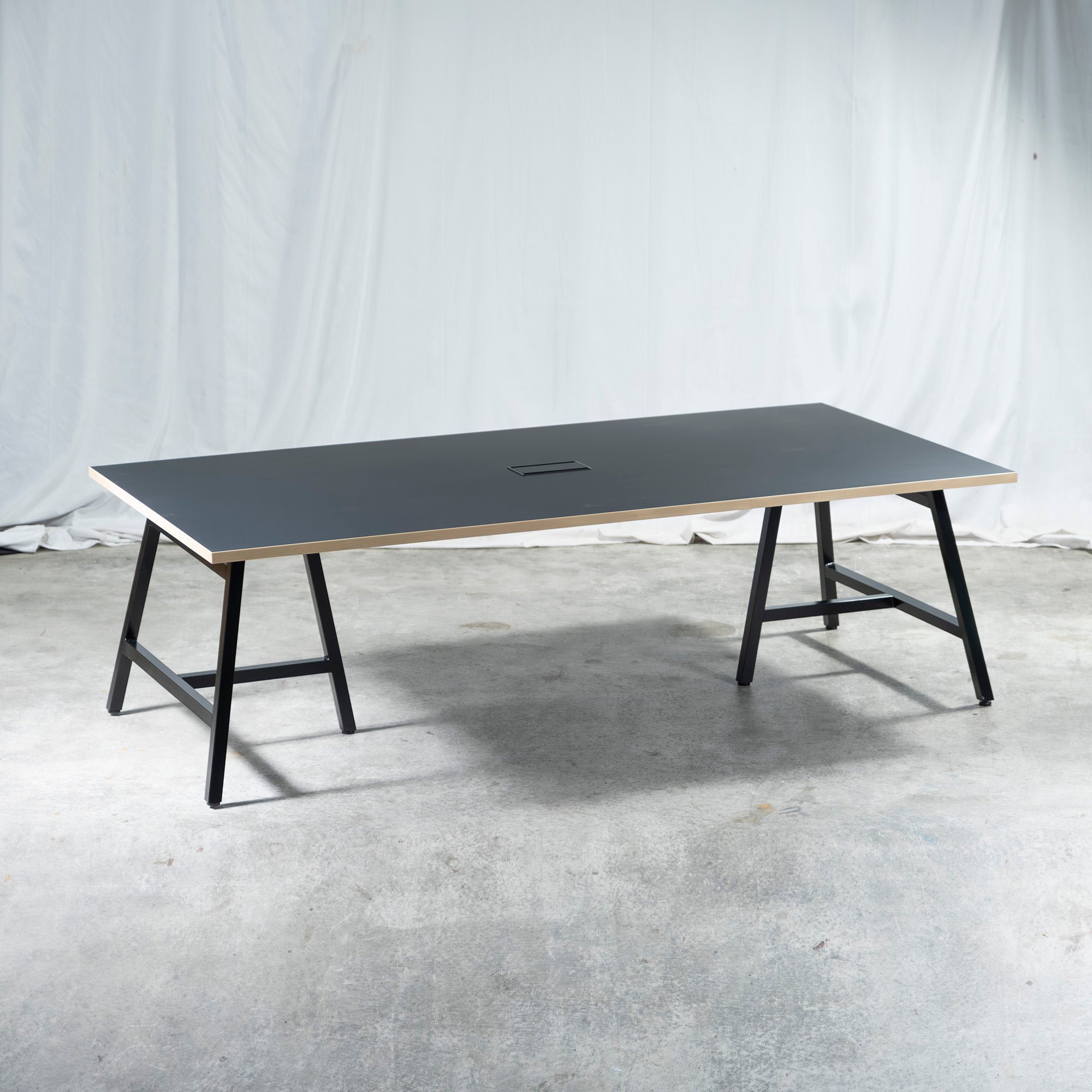 ASPLUND Office Desk Work Plus by ASPLUND FLEX-WIZ FREE ADDRESS DESK Steel legs Melamine top Office furniture Work desk