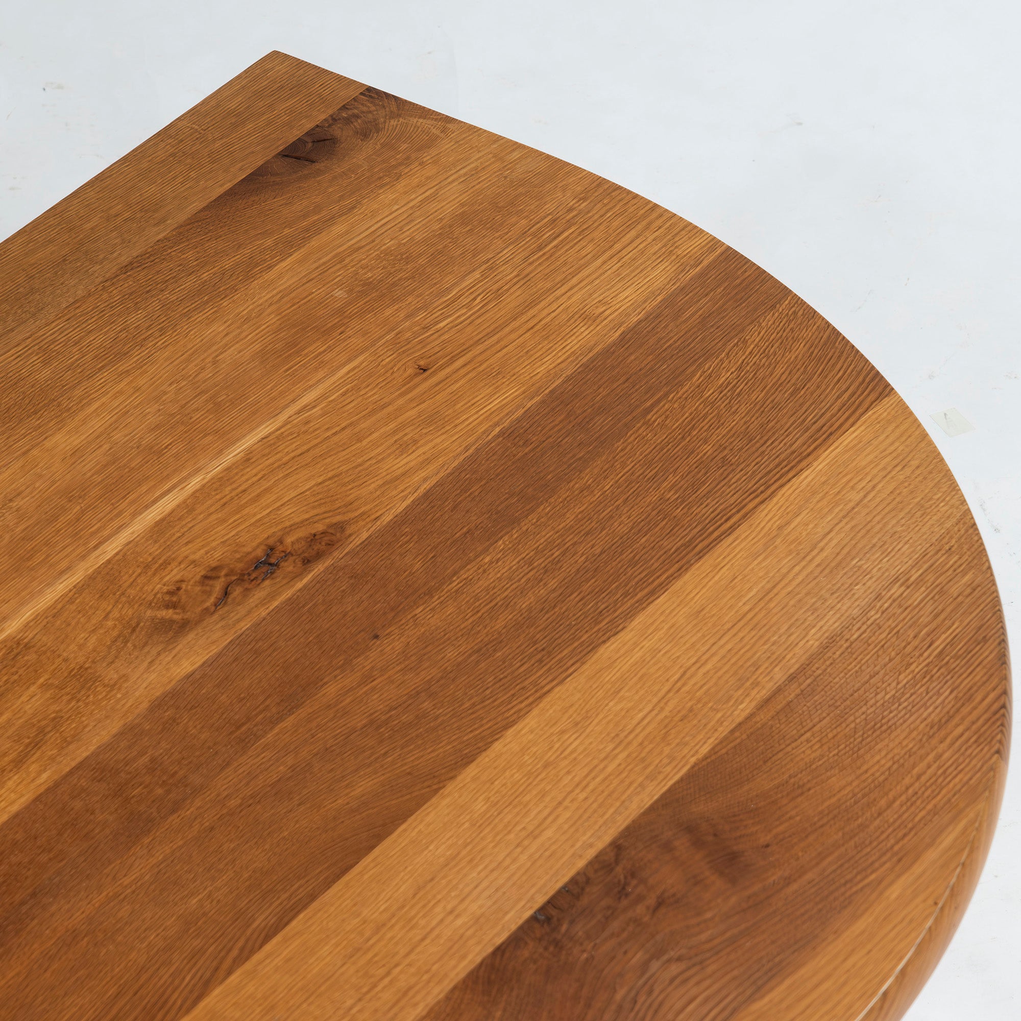 Center table Hida Sangyo Mori no Kotoba Semicircular living table W150 White oak solid wood Woodpecker Toshimitsu Sasaki Japanese modern Natural