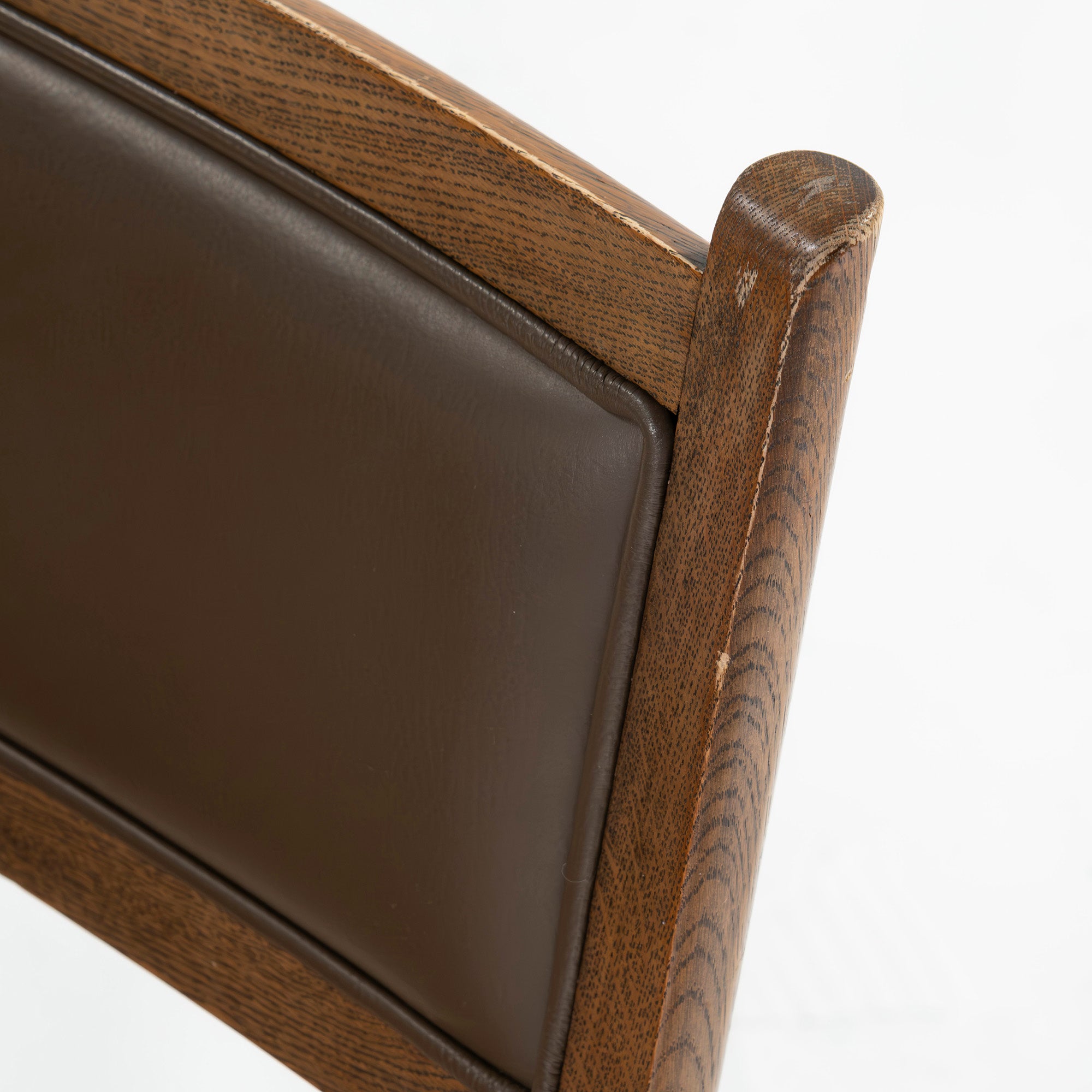 Conde House Lounge Chair Conde House Hock Oak Wood PU Leather (2) Living Chair LD Chair Dining Japan Vintage