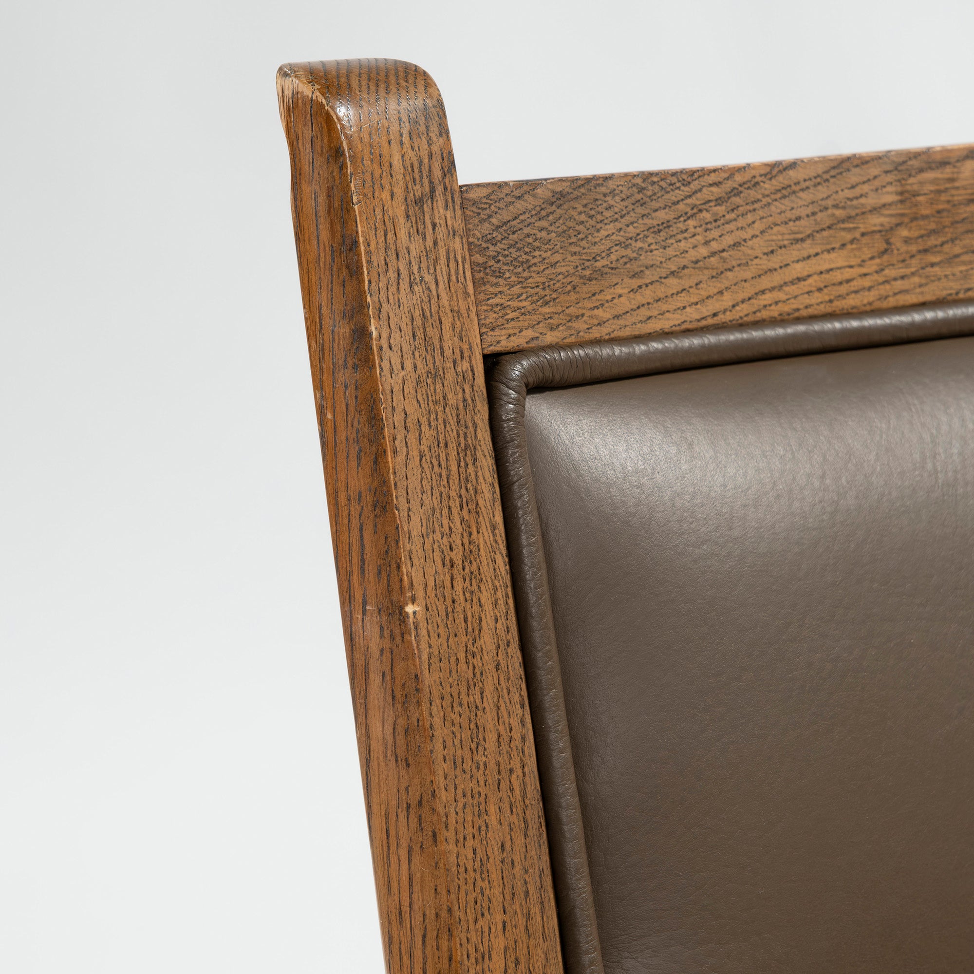Conde House Lounge Chair Conde House Hock Oak Wood PU Leather (3) Living Chair LD Chair Dining Japan Vintage
