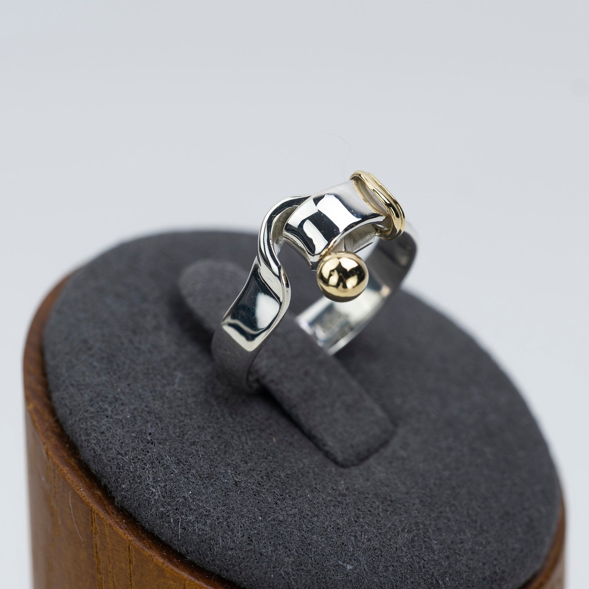 ティファニー TIFFANY&Co. フック&アイ リング 9号 レディースアクセサリー シルバー925 K18