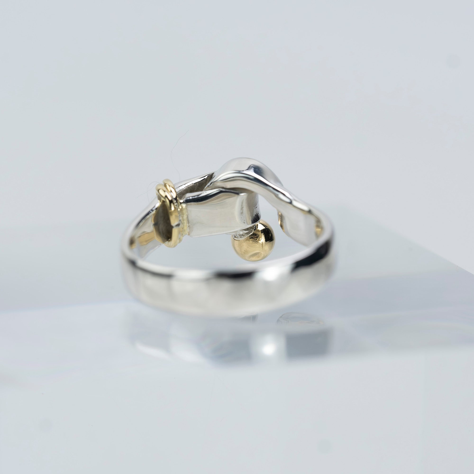 ティファニー TIFFANY&Co. フック&アイ リング 9号 レディースアクセサリー シルバー925 K18