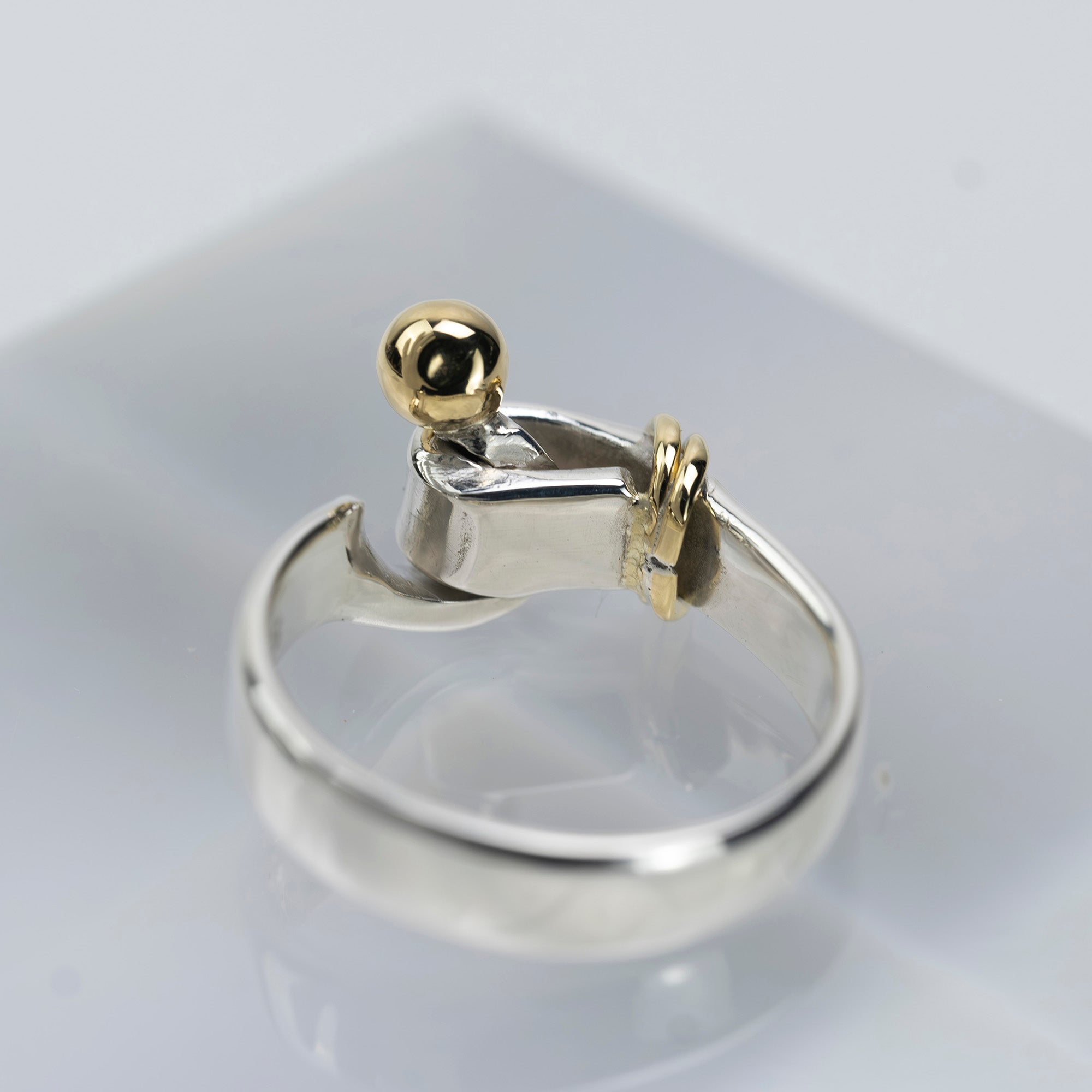 ティファニー TIFFANY&Co. フック&アイ リング 9号 レディースアクセサリー シルバー925 K18