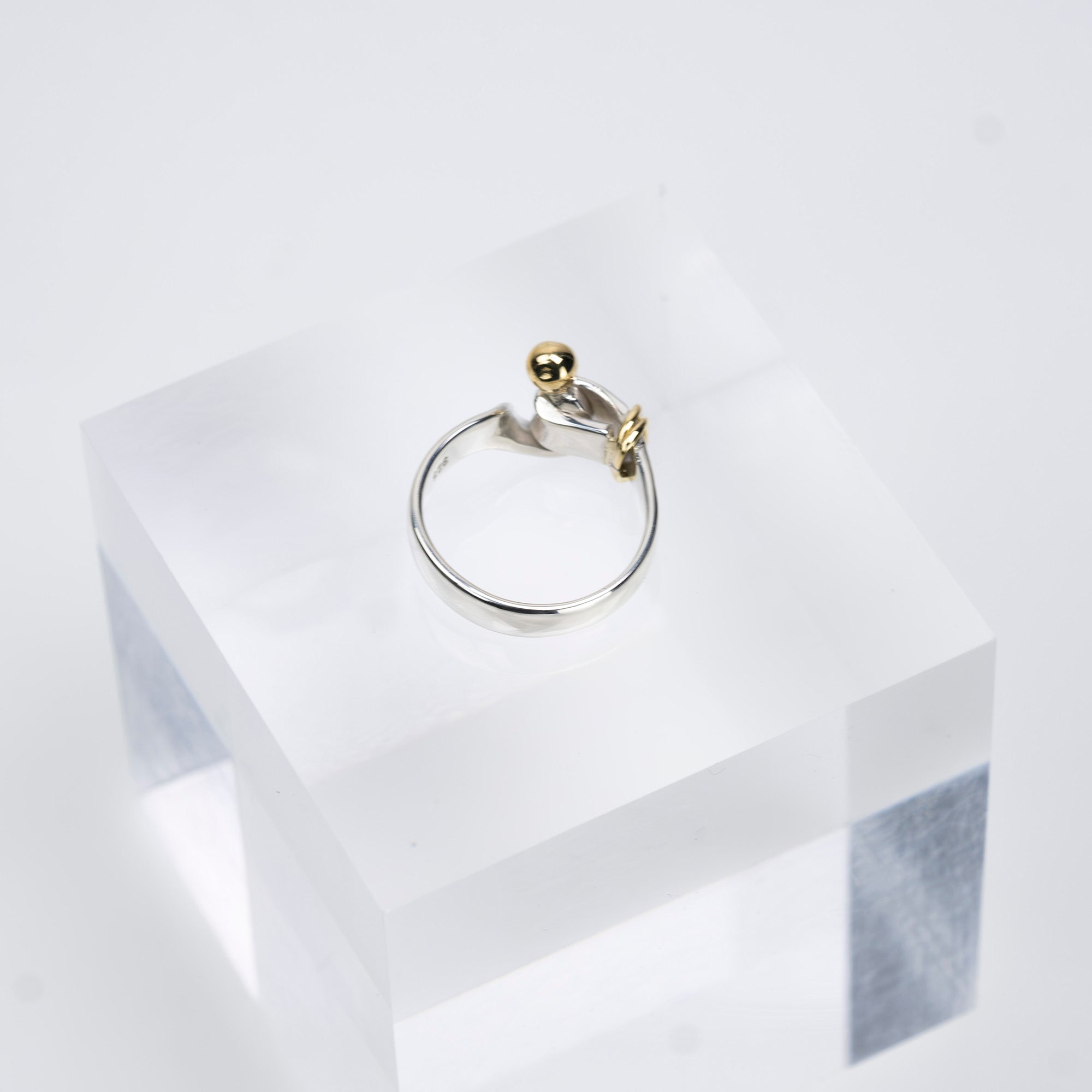 ティファニー TIFFANY&Co. フック&アイ リング 9号 レディースアクセサリー シルバー925 K18