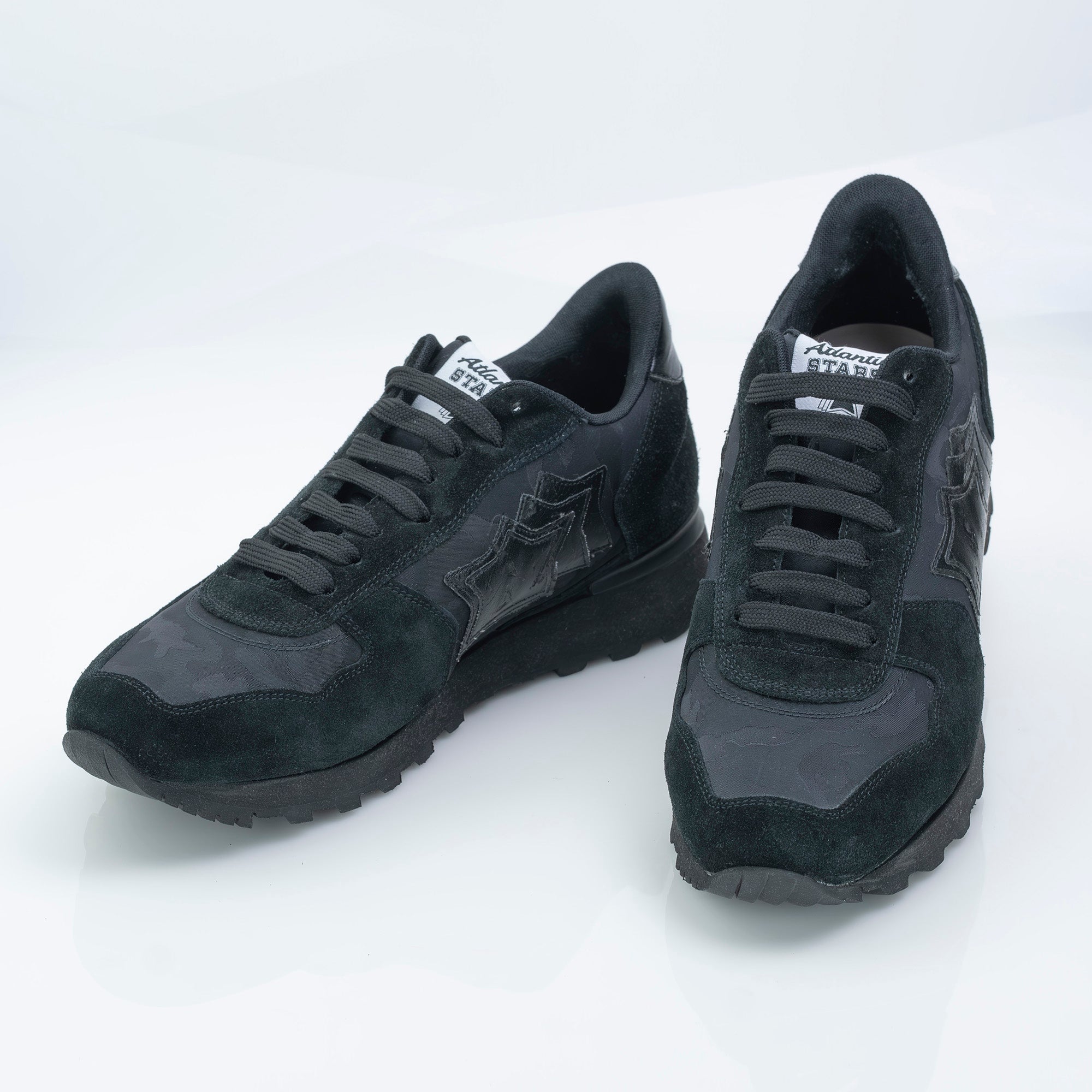 Atlantic Stars NDN72 sneakers, black, size 45, made in Italy