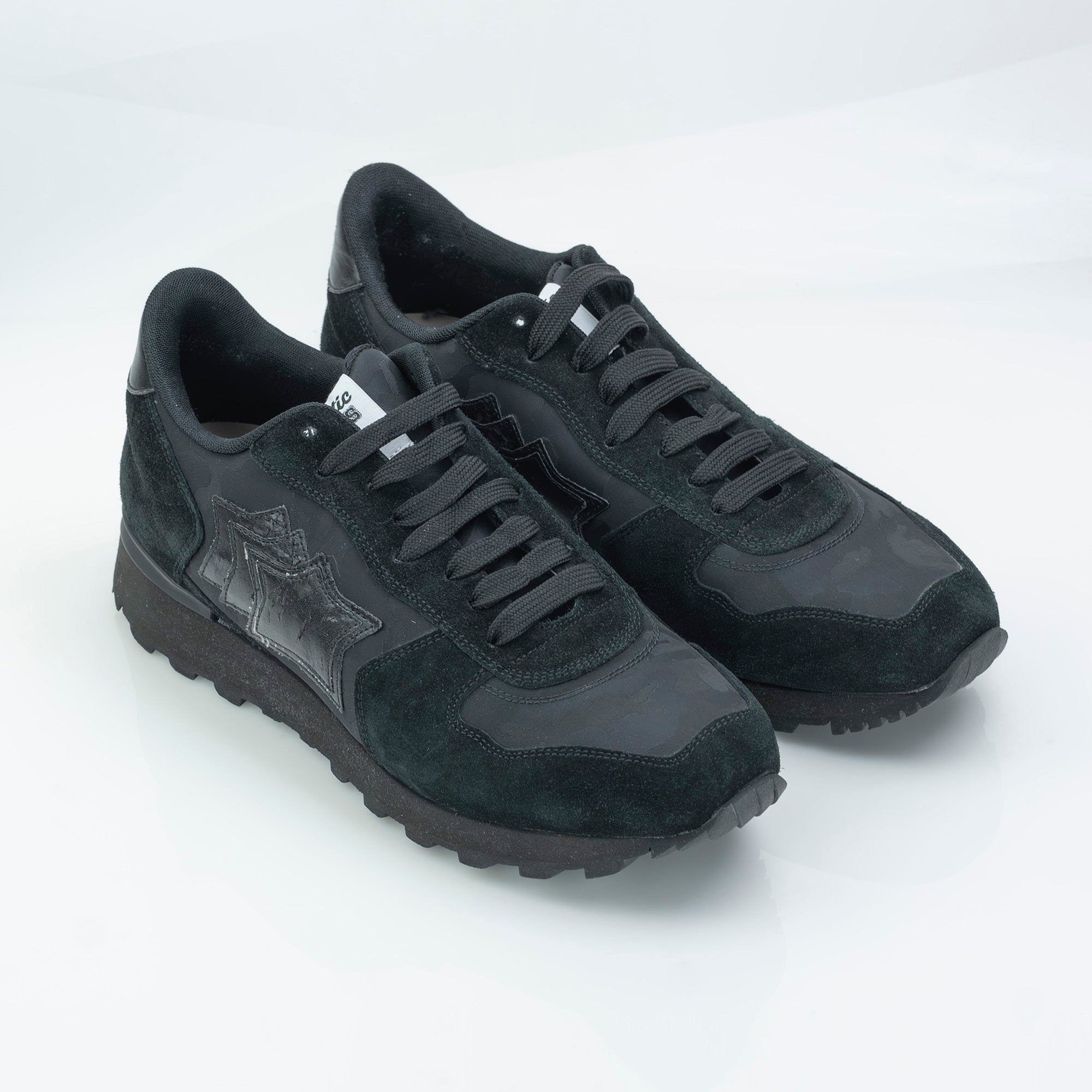 Atlantic Stars NDN72 sneakers, black, size 45, made in Italy