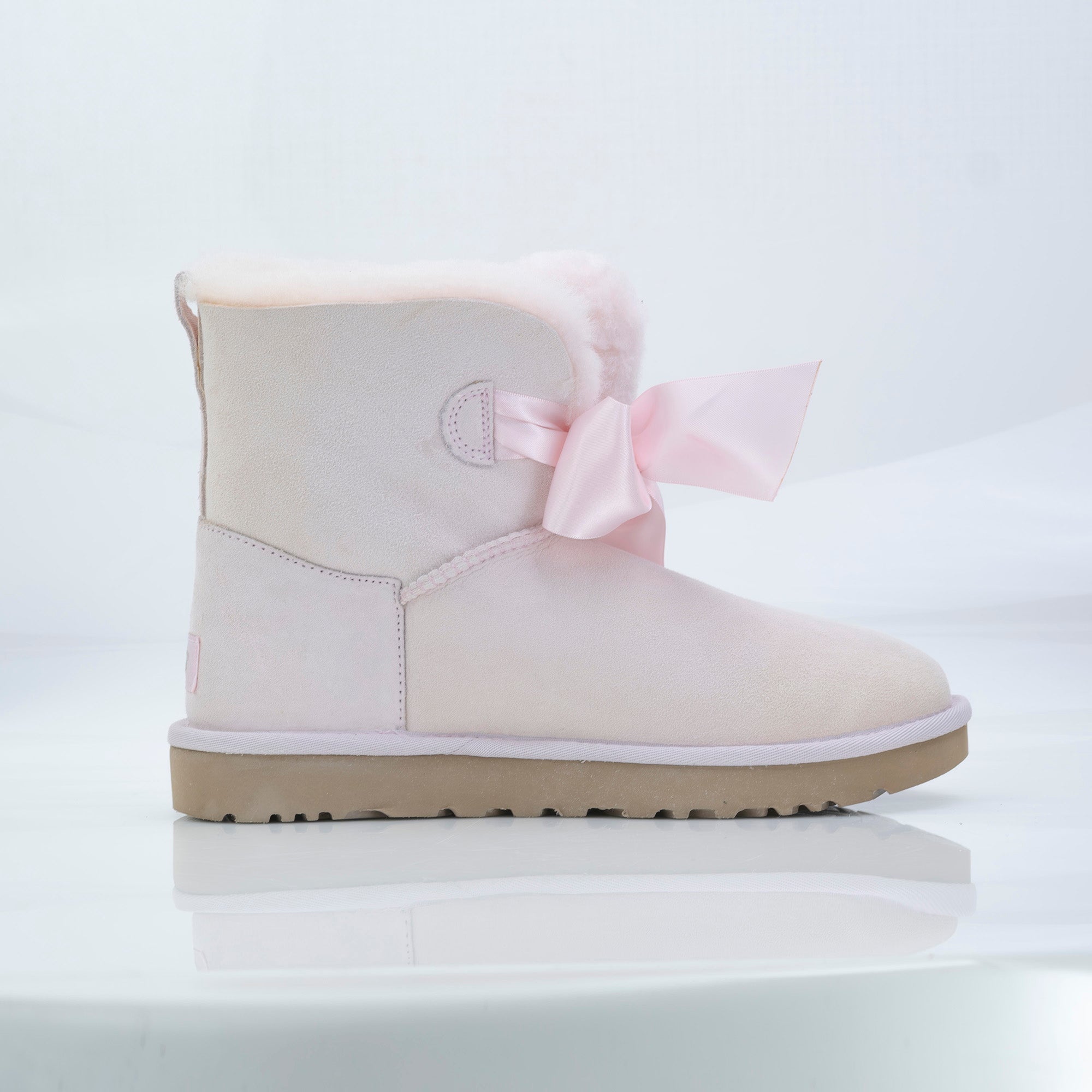 UGG GITA BOW MINI Women's Boots 25cm Pink Good Condition