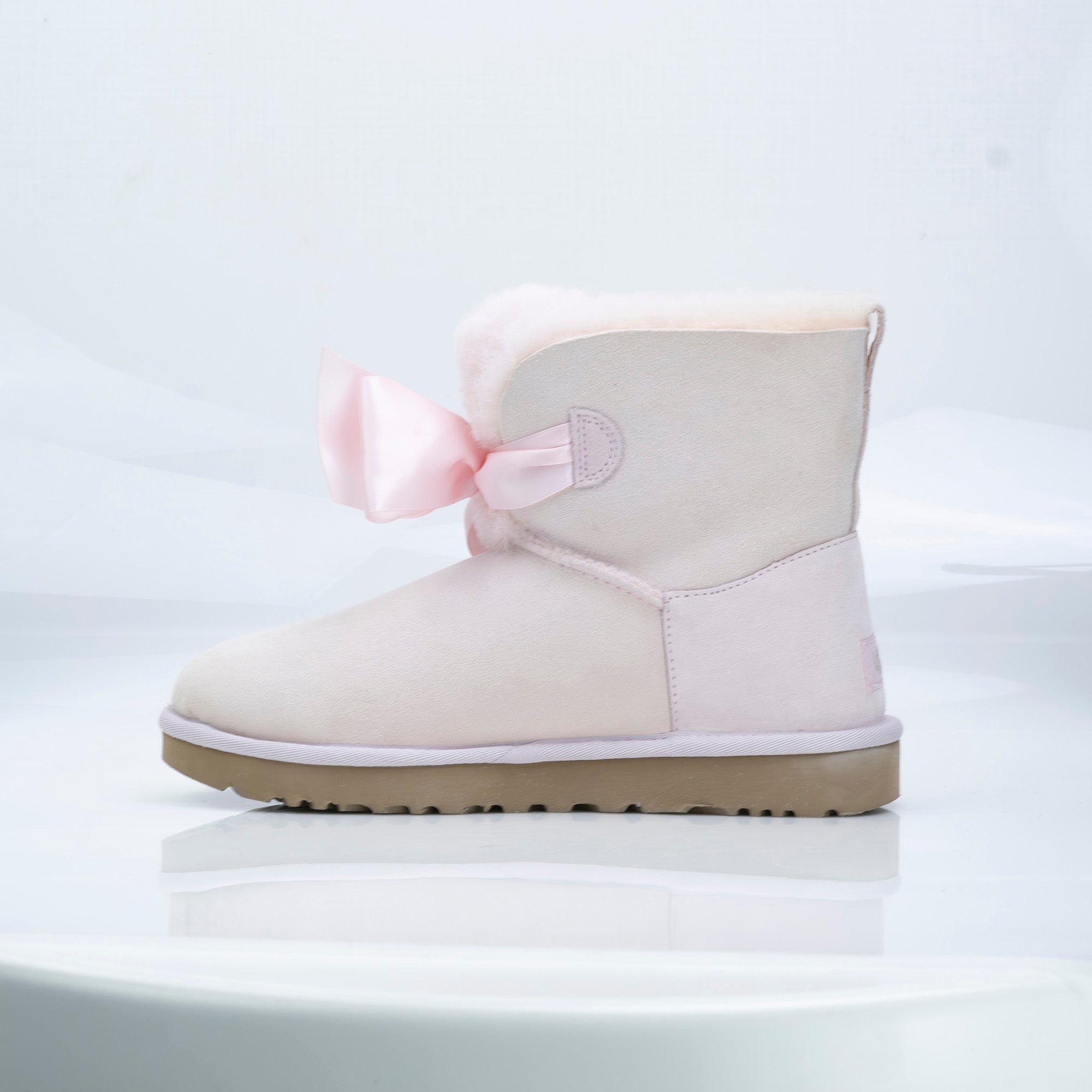 UGG GITA BOW MINI Women's Boots 25cm Pink Good Condition