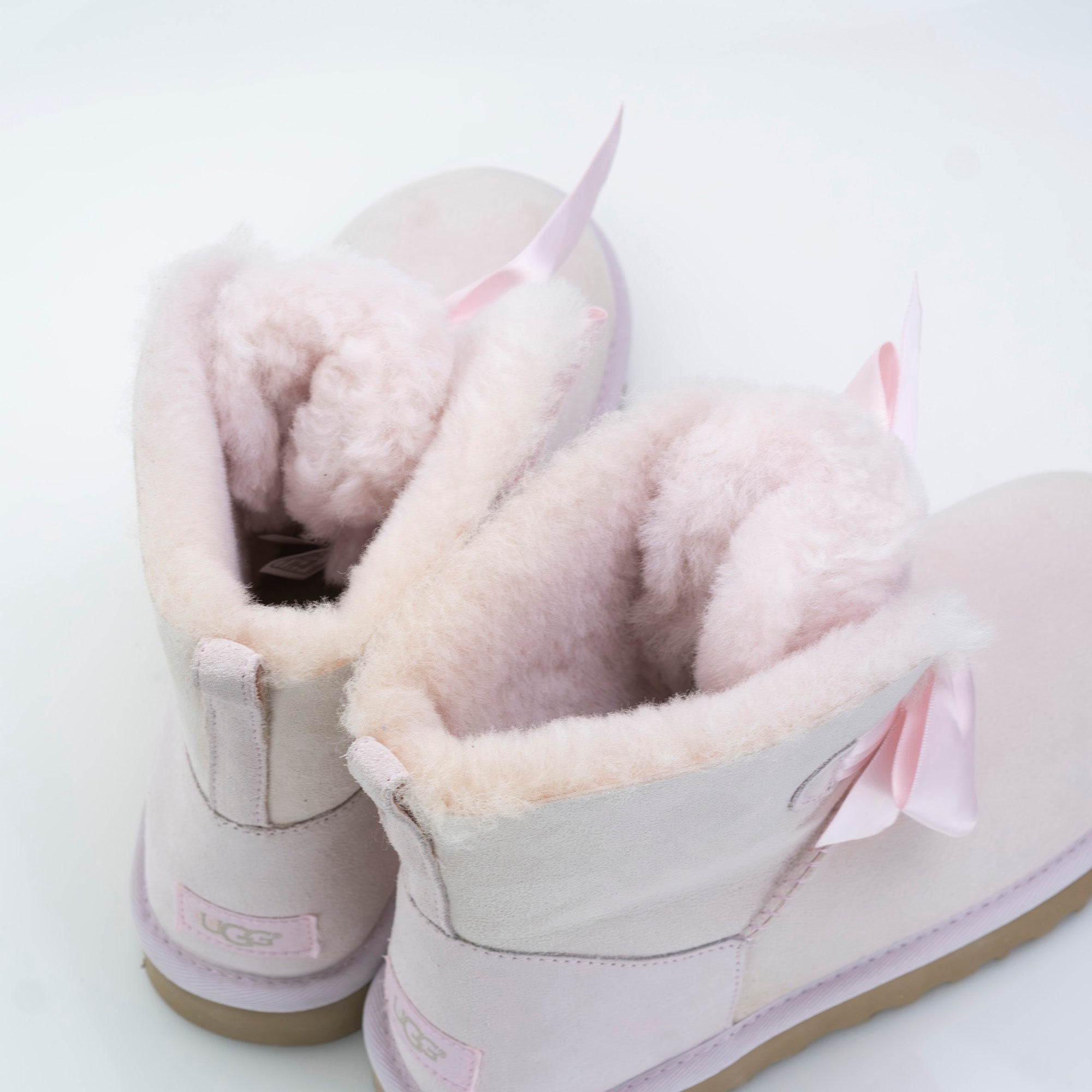UGG GITA BOW MINI Women's Boots 25cm Pink Good Condition