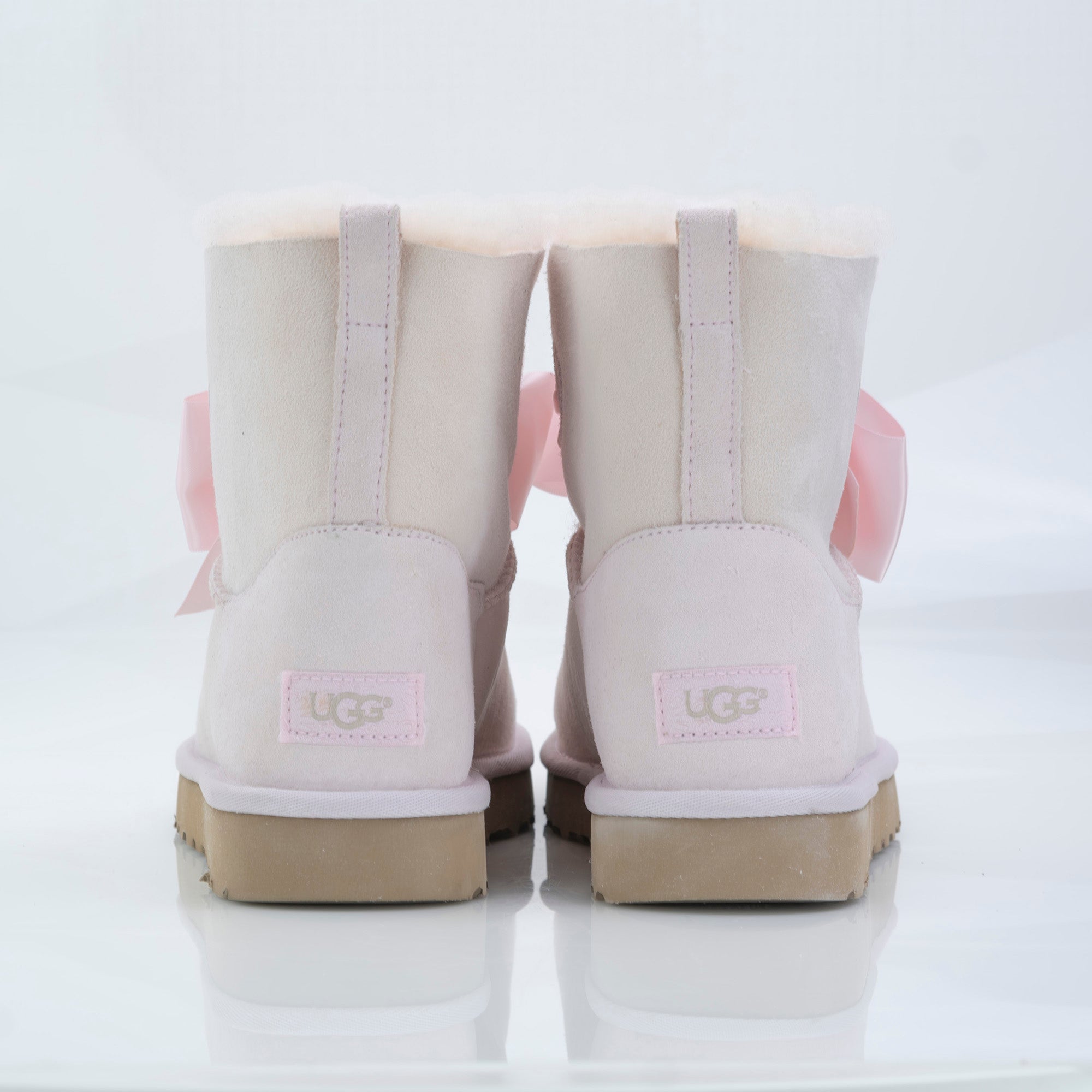 UGG GITA BOW MINI Women's Boots 25cm Pink Good Condition