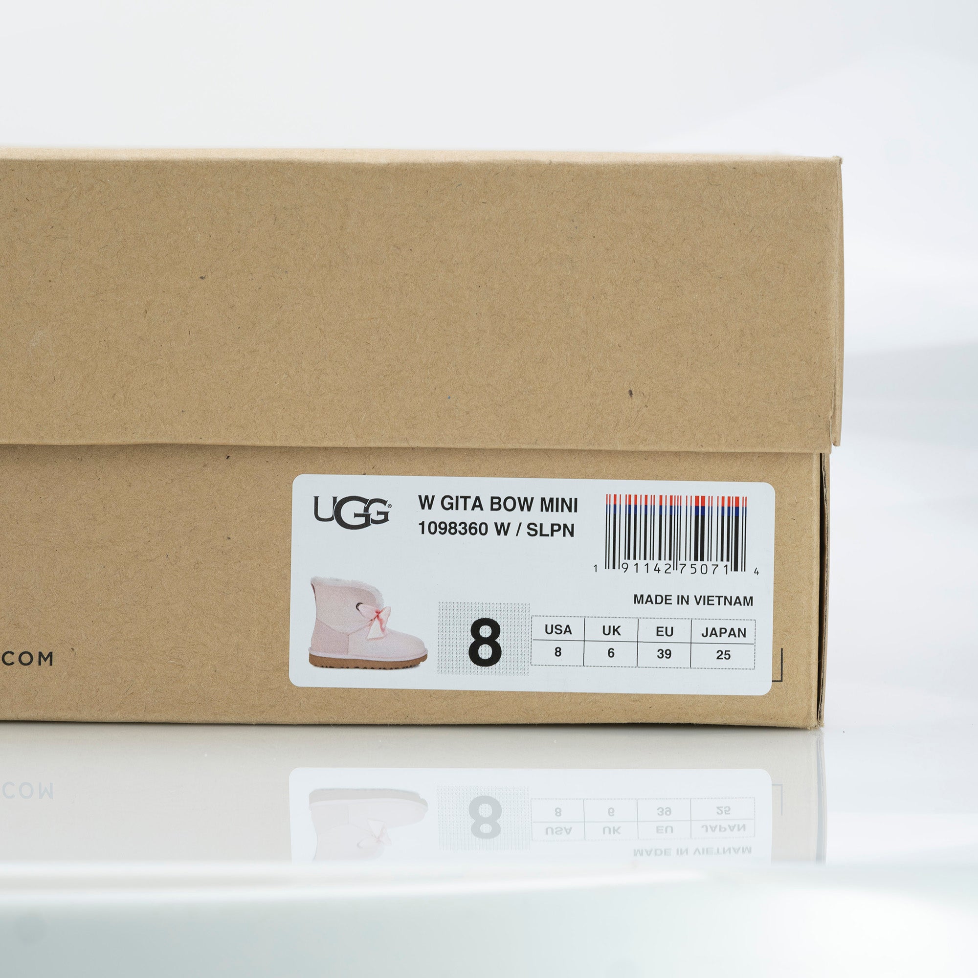 UGG GITA BOW MINI Women's Boots 25cm Pink Good Condition