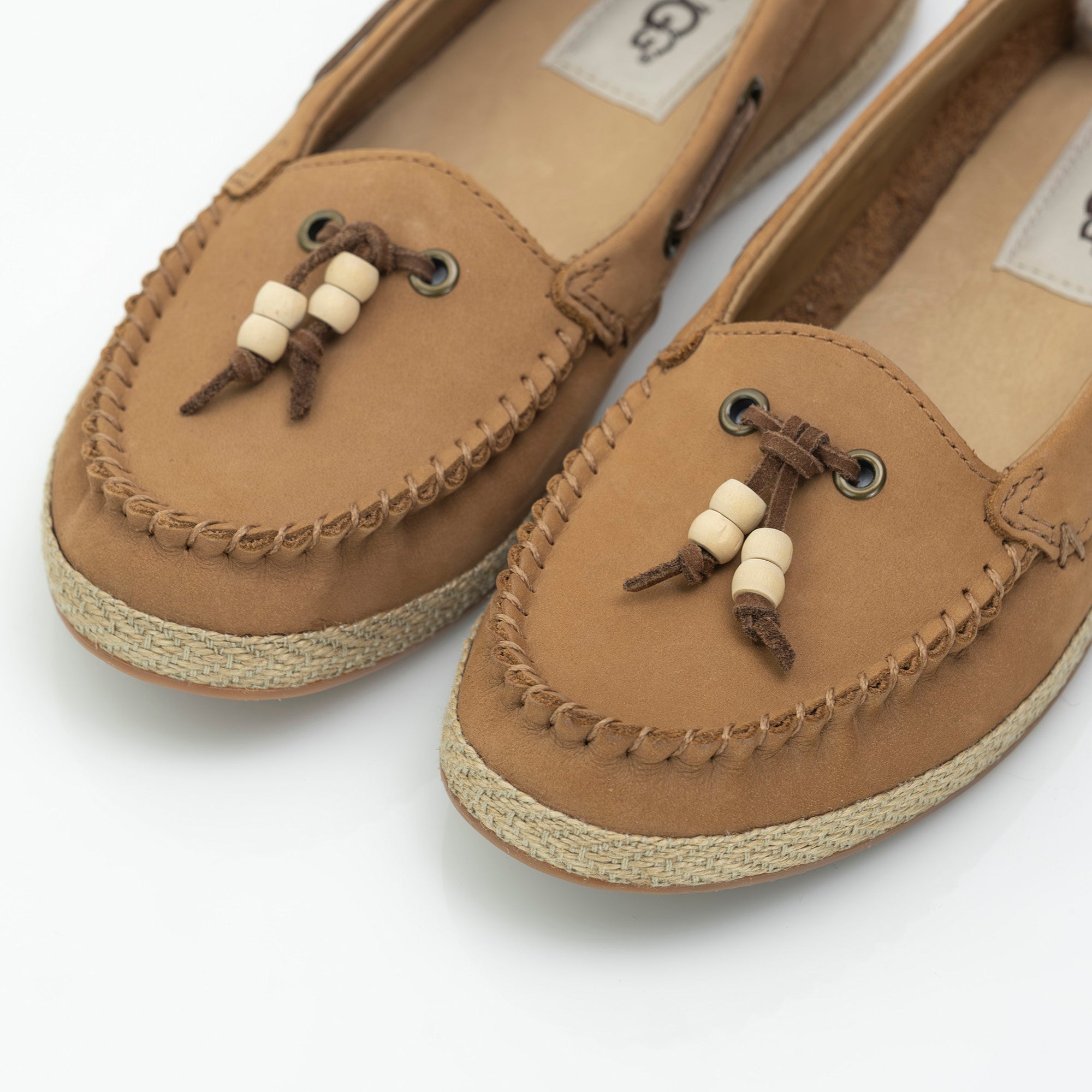 UGG Suzette Flat Shoes Moccasins Loafers Chestnut Color 22.5cm Good Condition