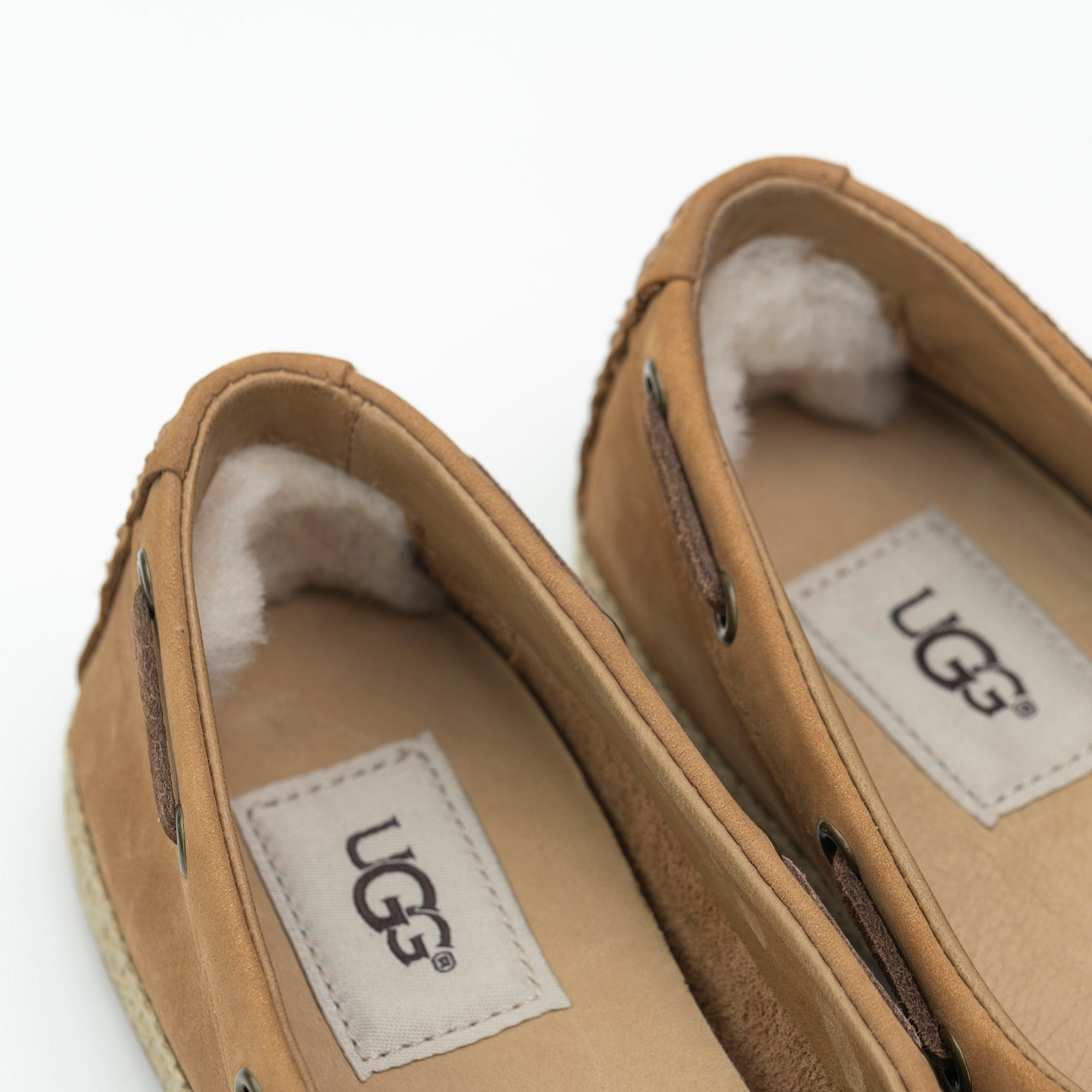 UGG Suzette Flat Shoes Moccasins Loafers Chestnut Color 22.5cm Good Condition