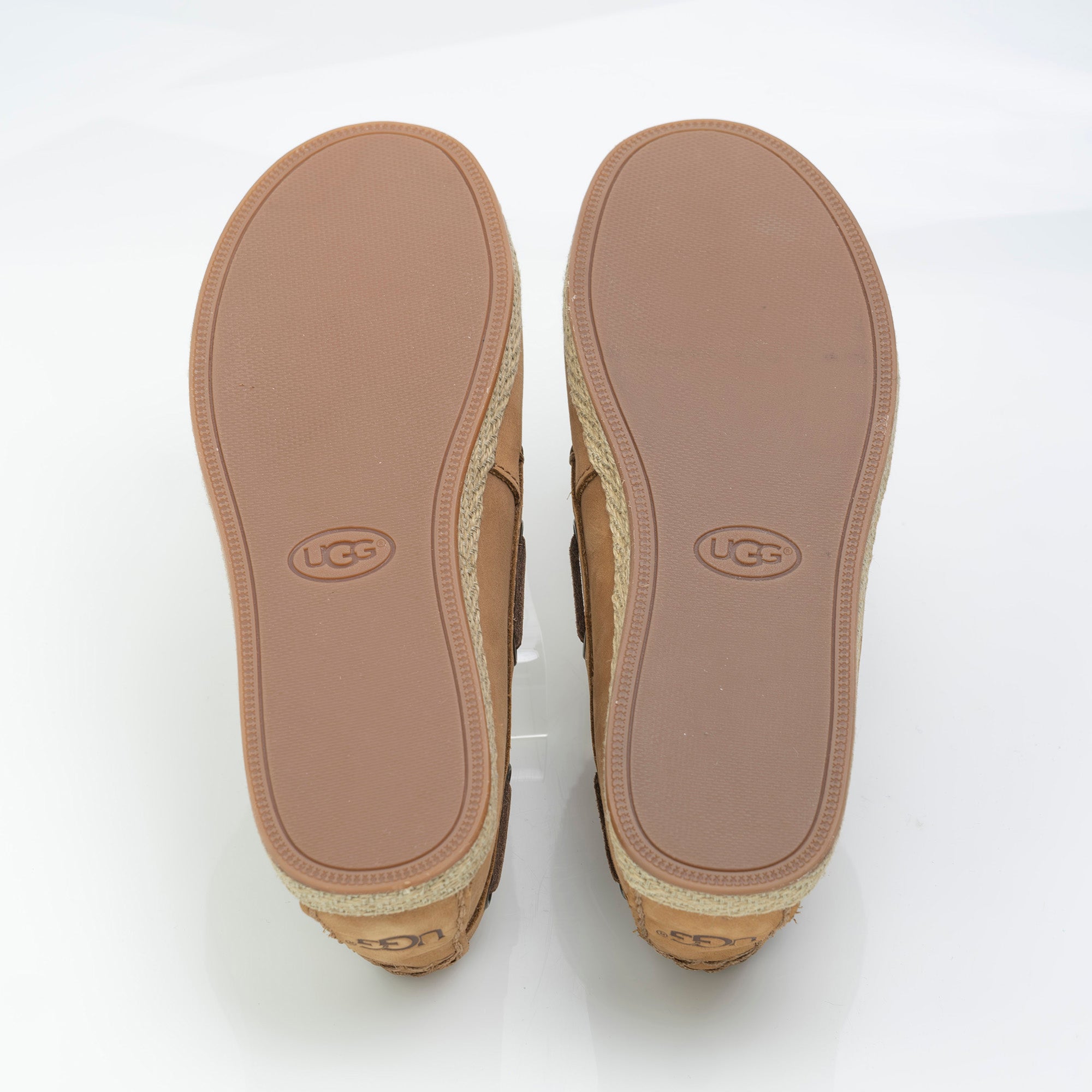 UGG Suzette Flat Shoes Moccasins Loafers Chestnut Color 22.5cm Good Condition