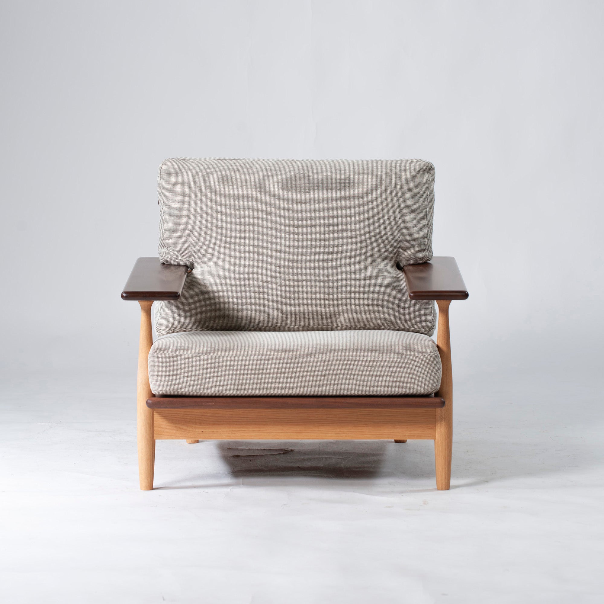 Kashiwa Mokko Sofa KASHIWA CIVIL Civil 1P Sofa Walnut Oak Natural Modern Japanese Modern Scandinavian Single Sofa 1 Seater