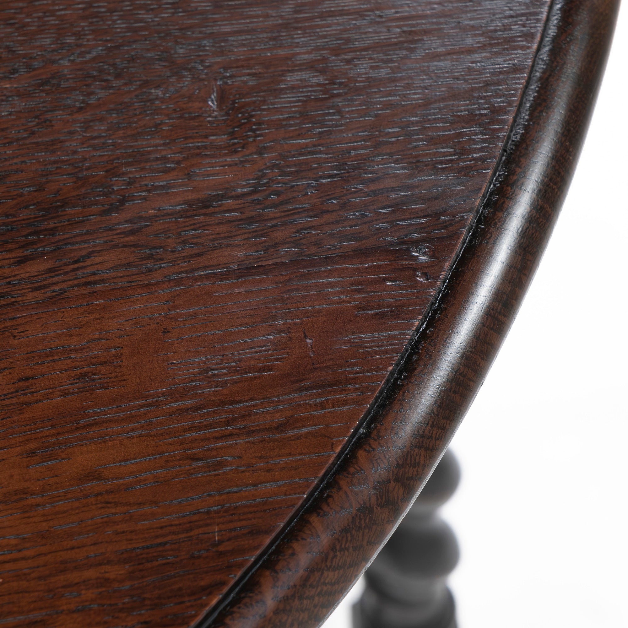 British antique dining table, gateleg table, oak, twisted legs, classic design, butterfly table