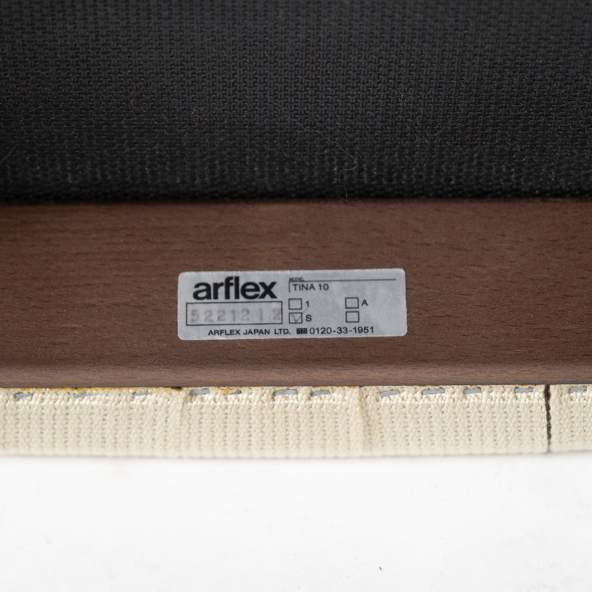 Stool Arflex TINA10 Walnut (1) Motomi Kawakami Dining chair Italian modern Simple modern