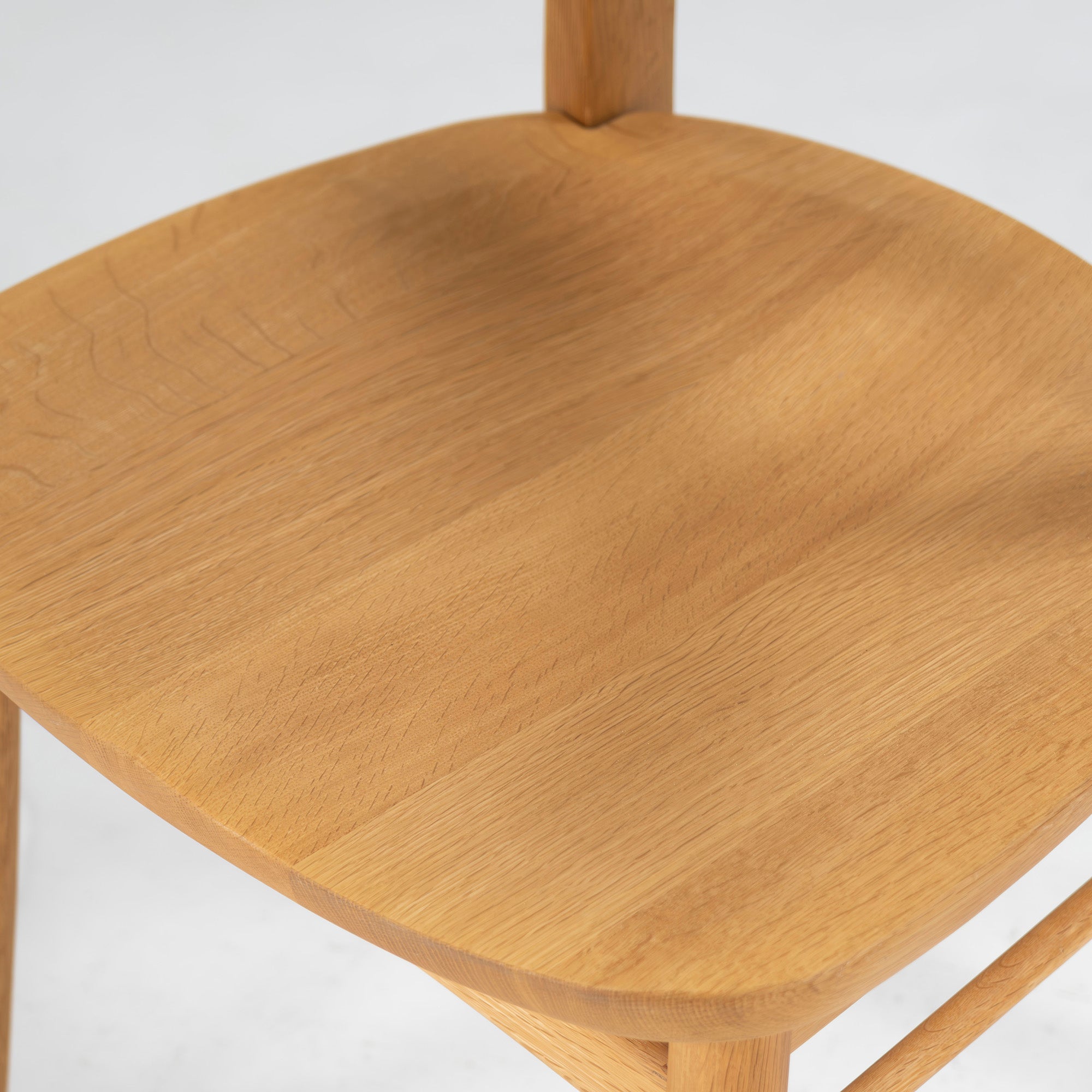 Dining chair Kashiwa Mokko OB21 Sophie wooden seat (1) Half arm chair Oak wood Solid wood Oak wood Natural modern Japanese modern Hida IDC Otsuka