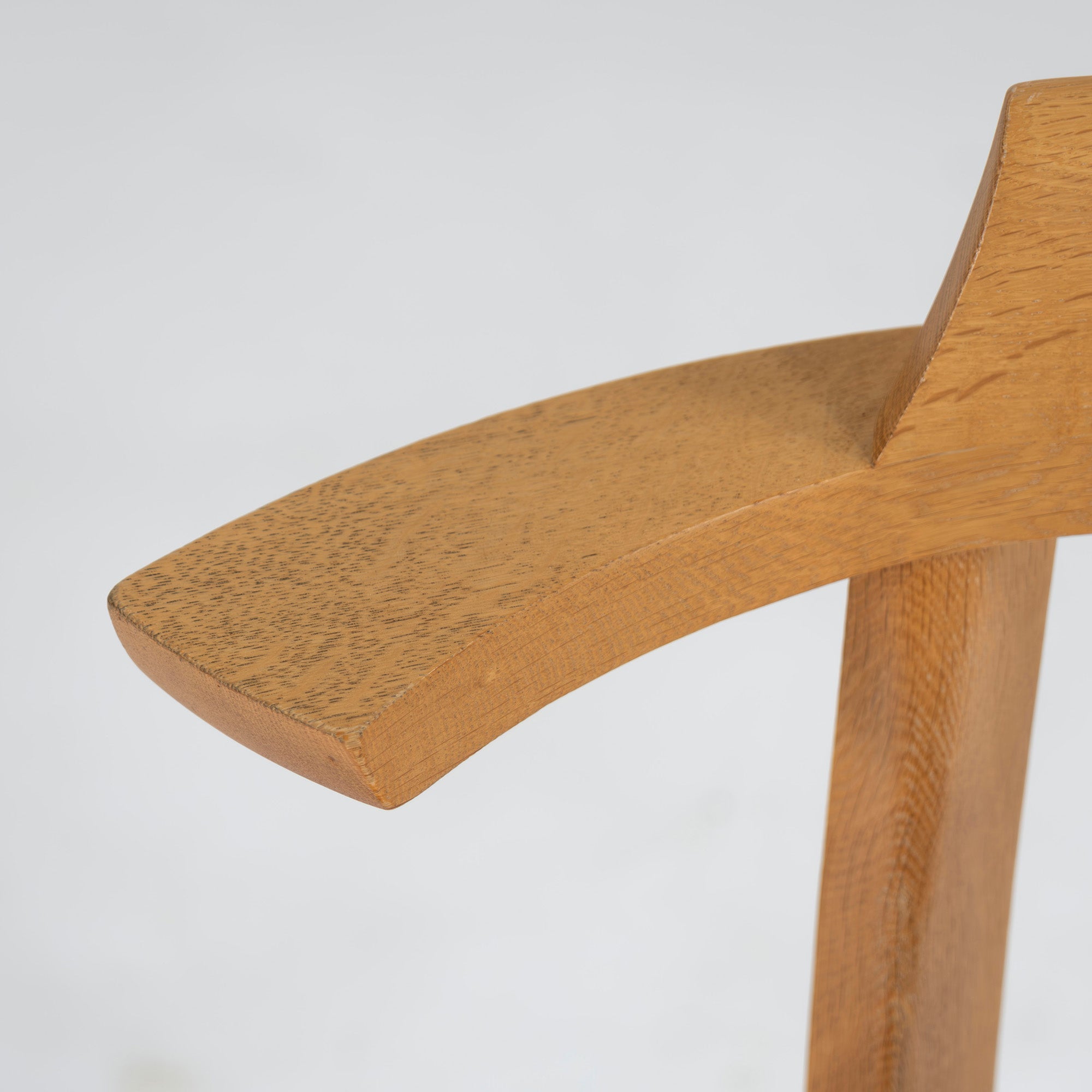 Dining chair Kashiwa Mokko OB21 Sophie plank seat (3) half arm chair oak wood solid wood oak wood natural modern Japanese modern Hida IDC Otsuka