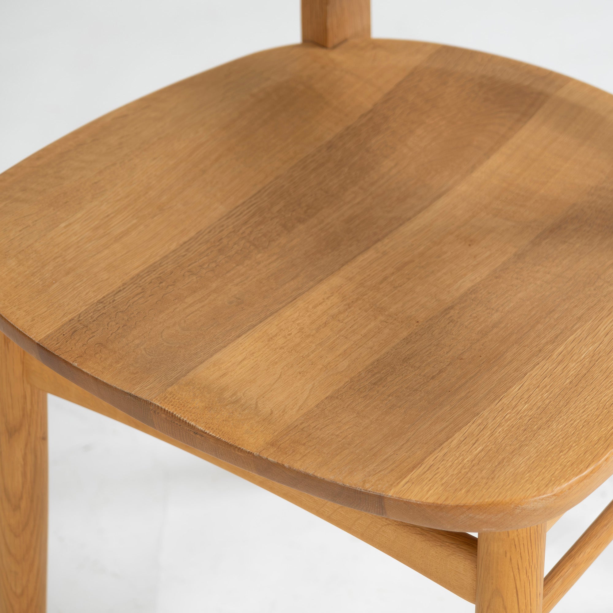 Dining chair Kashiwa Mokko OB21 Sophie plank seat (3) half arm chair oak wood solid wood oak wood natural modern Japanese modern Hida IDC Otsuka